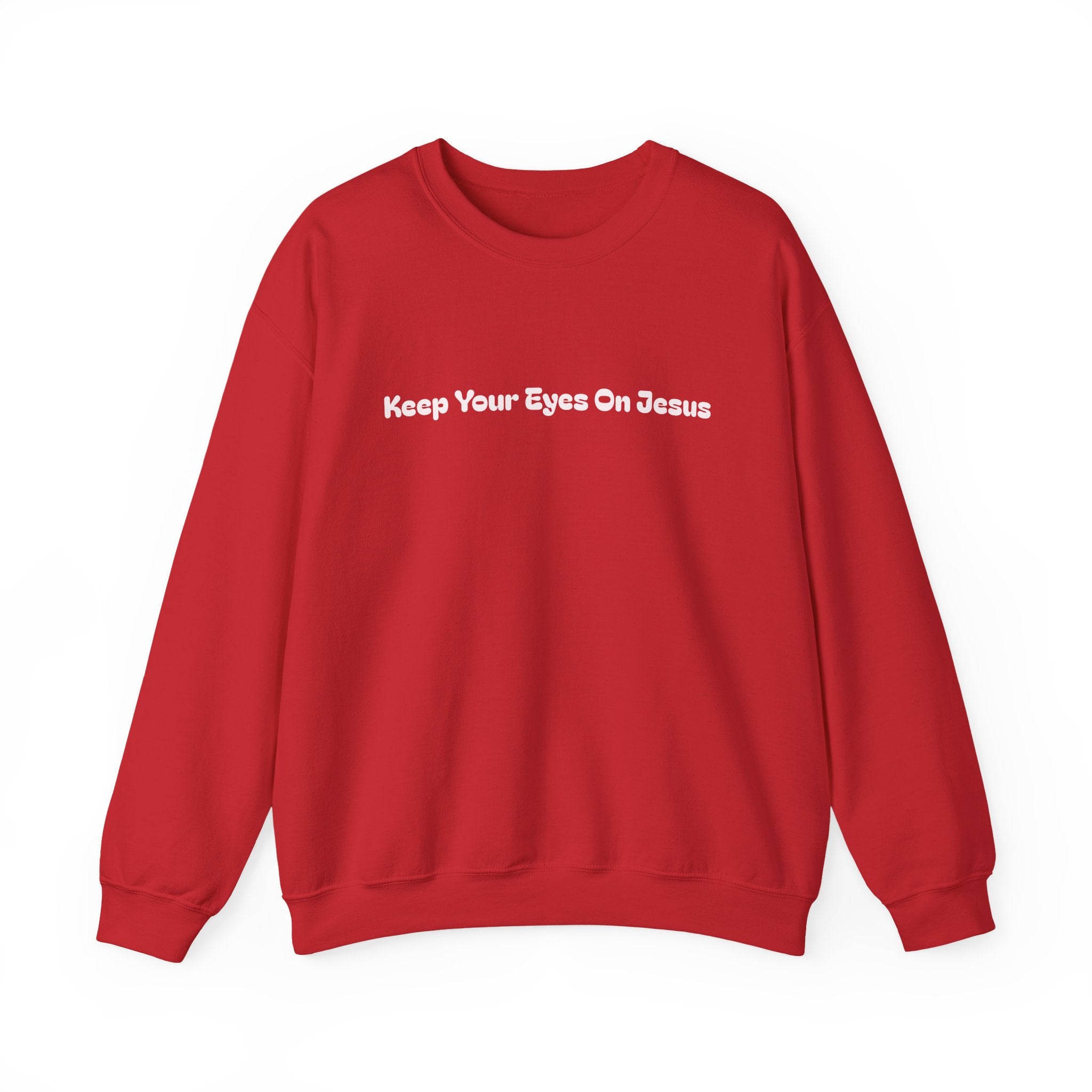 Keep Your Eyes On Jesus Crewneck — Focused in Faith