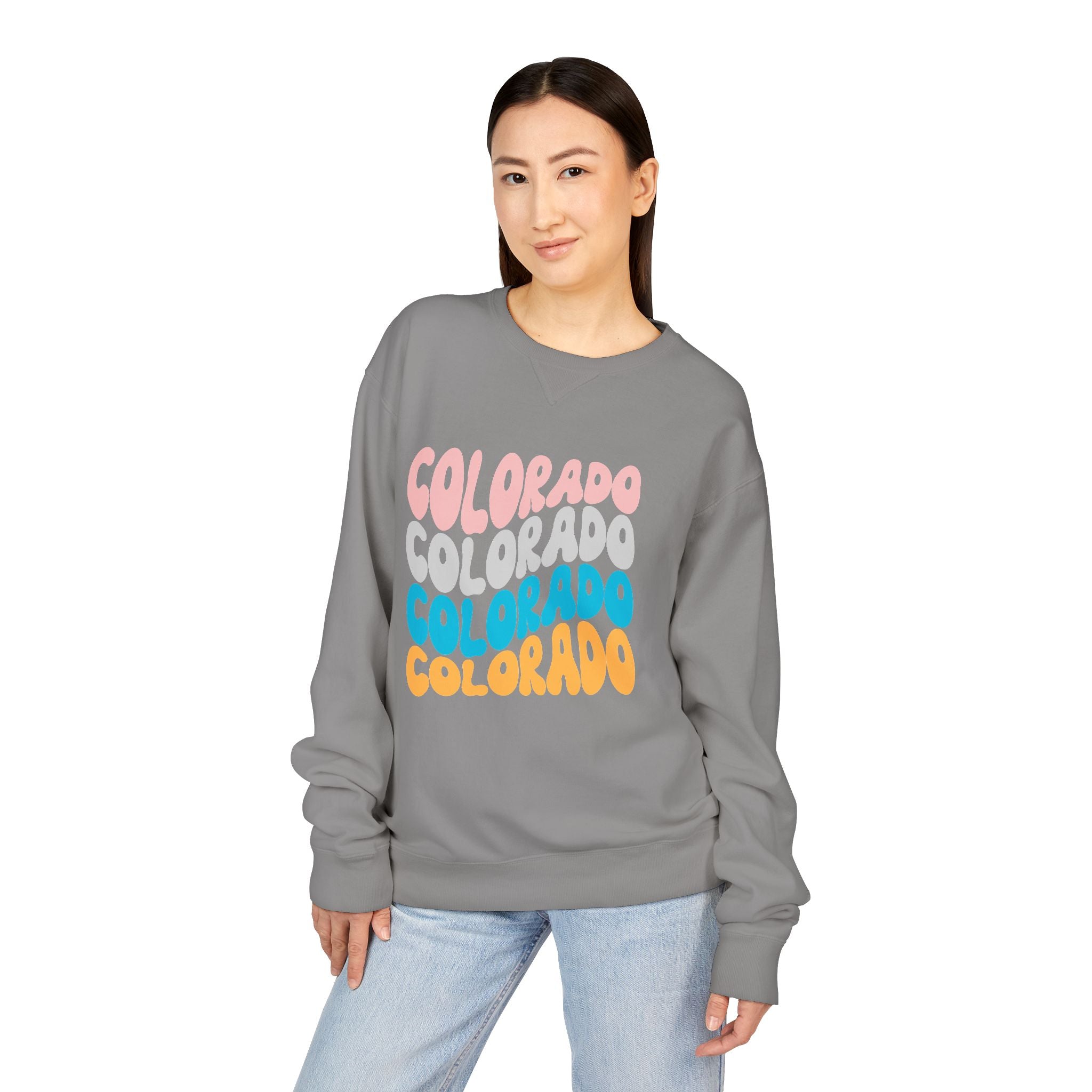 Colorado Retro Stack Crewneck Sweatshirt