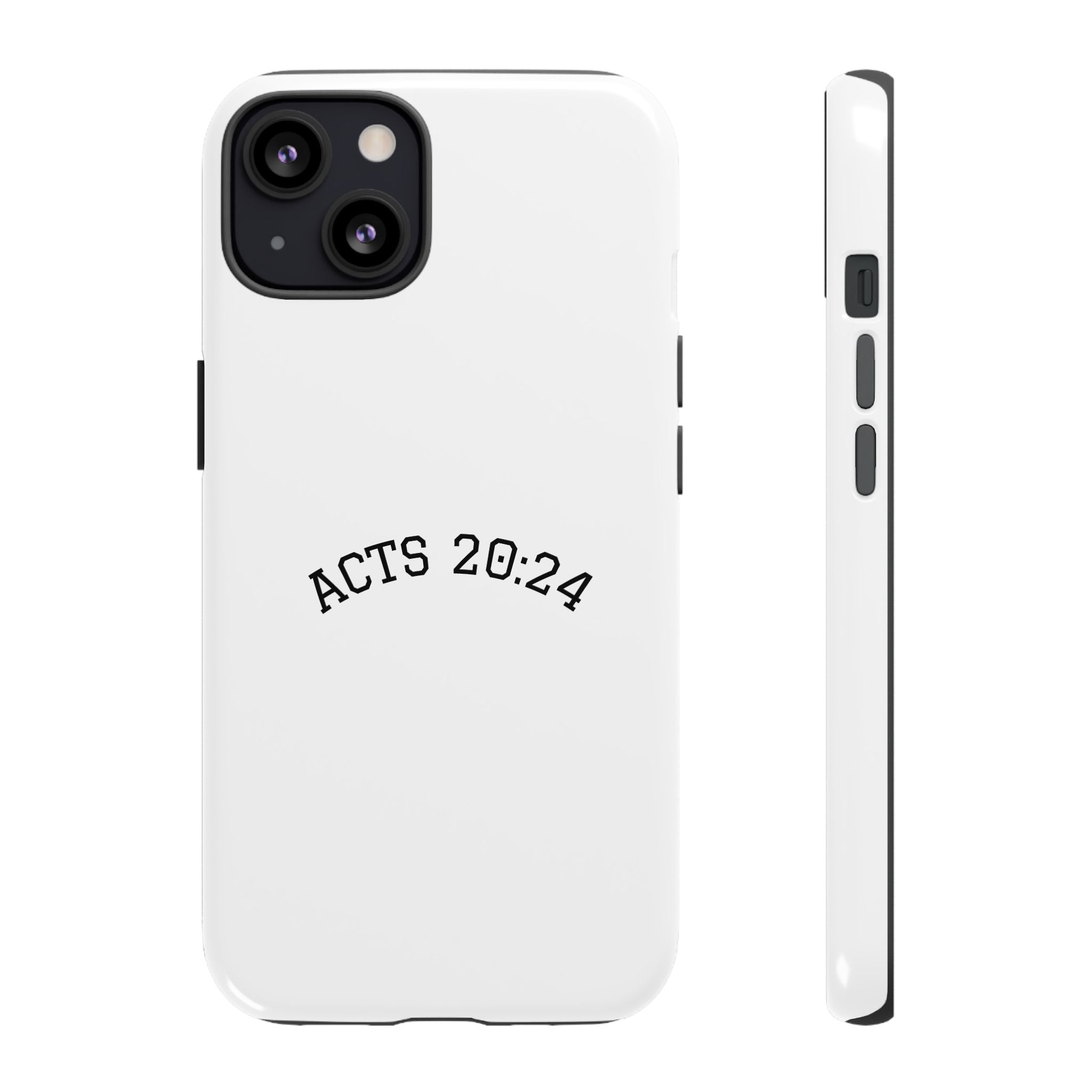 Acts 20:24 Phone Case — Minimal Christian Scripture Tough Case