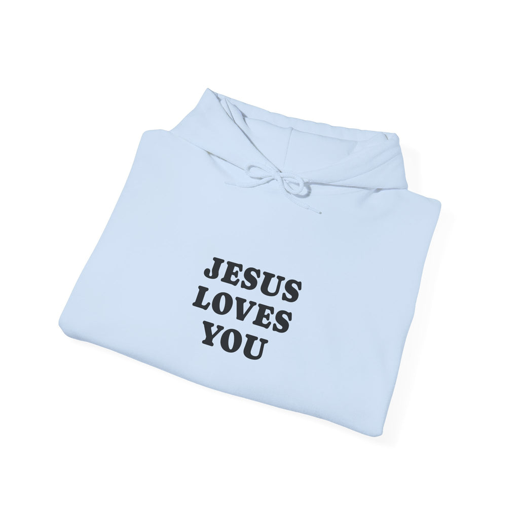 Jesus Loves You Hoodie  Faith-Inspired Christian Pullover