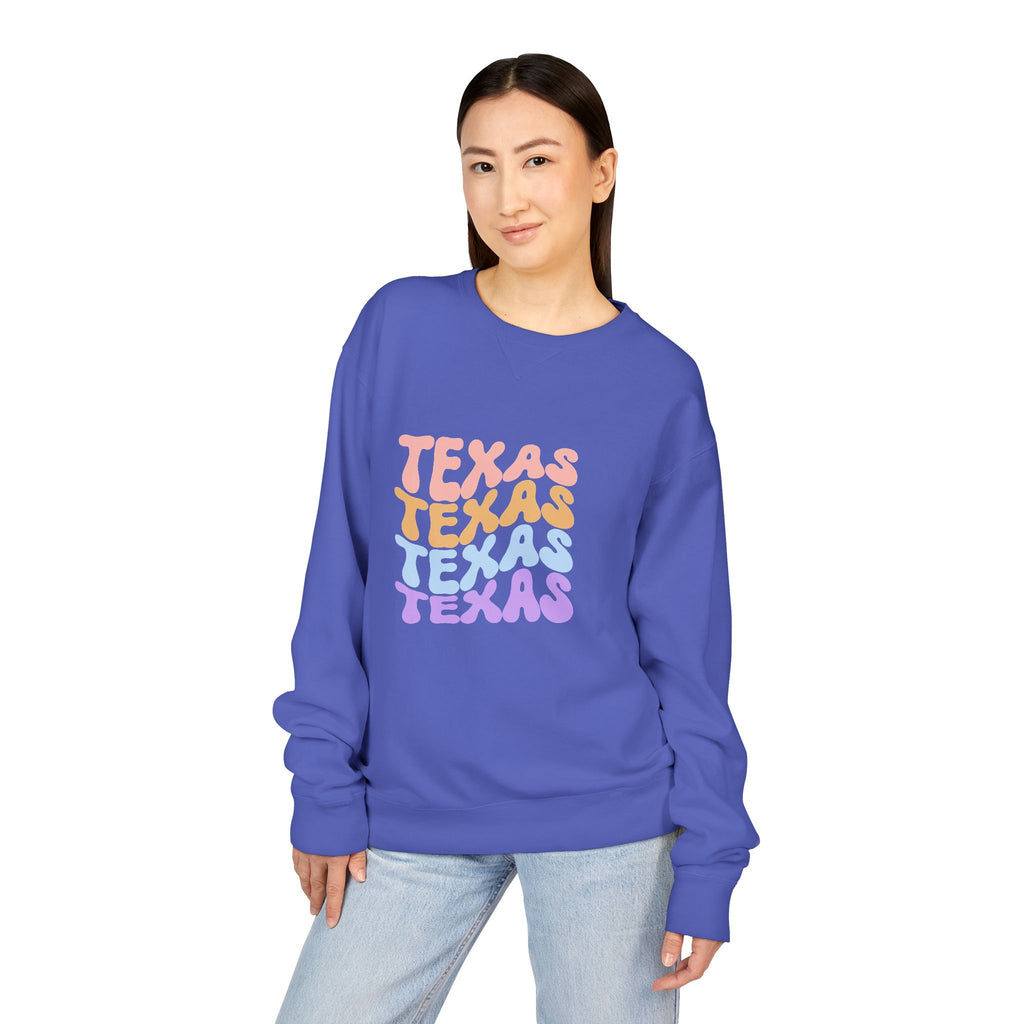 Texas Retro Stack Crewneck Sweatshirt