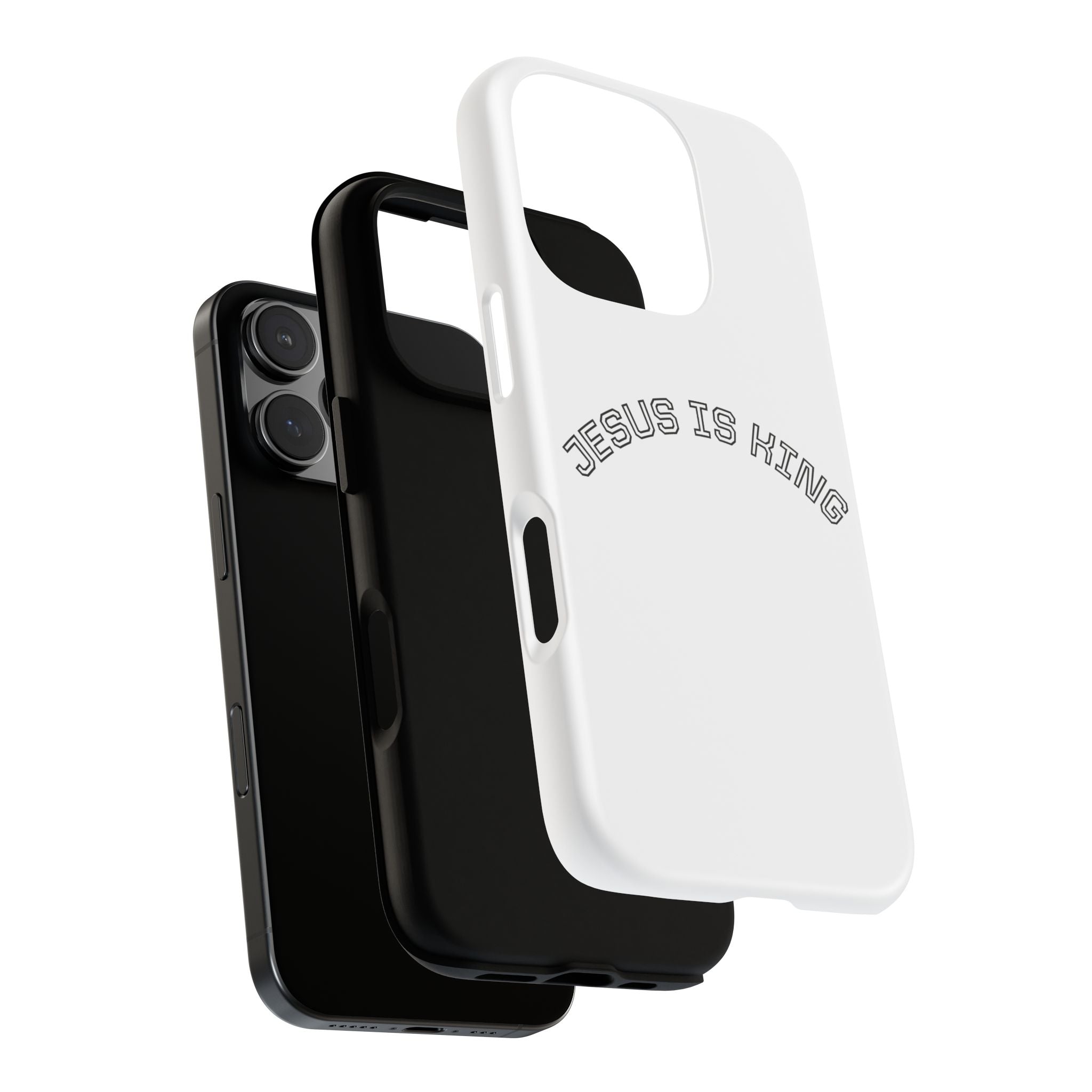 Phone Case — "Jesus Is King" Minimal Religious Protective Cover