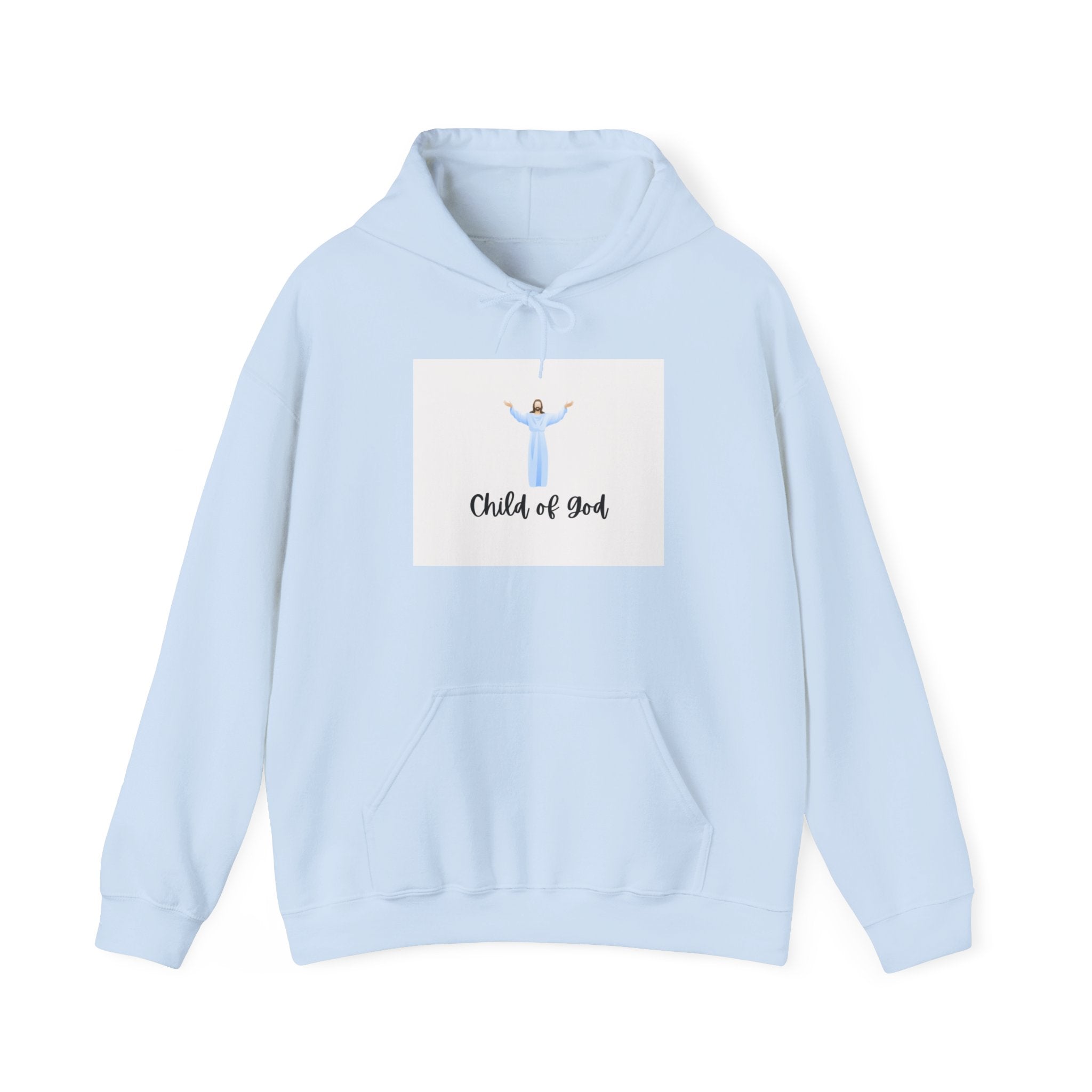 Child of God Hoodie – Christian Faith Sweatshirt with Jesus Illustration