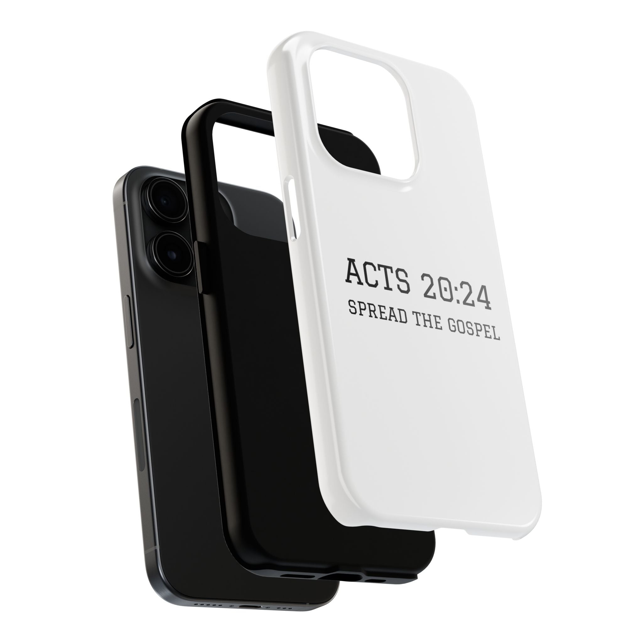 Acts 20:24 'Spread the Gospel' Tough Phone Case — Christian Scripture Protective Case