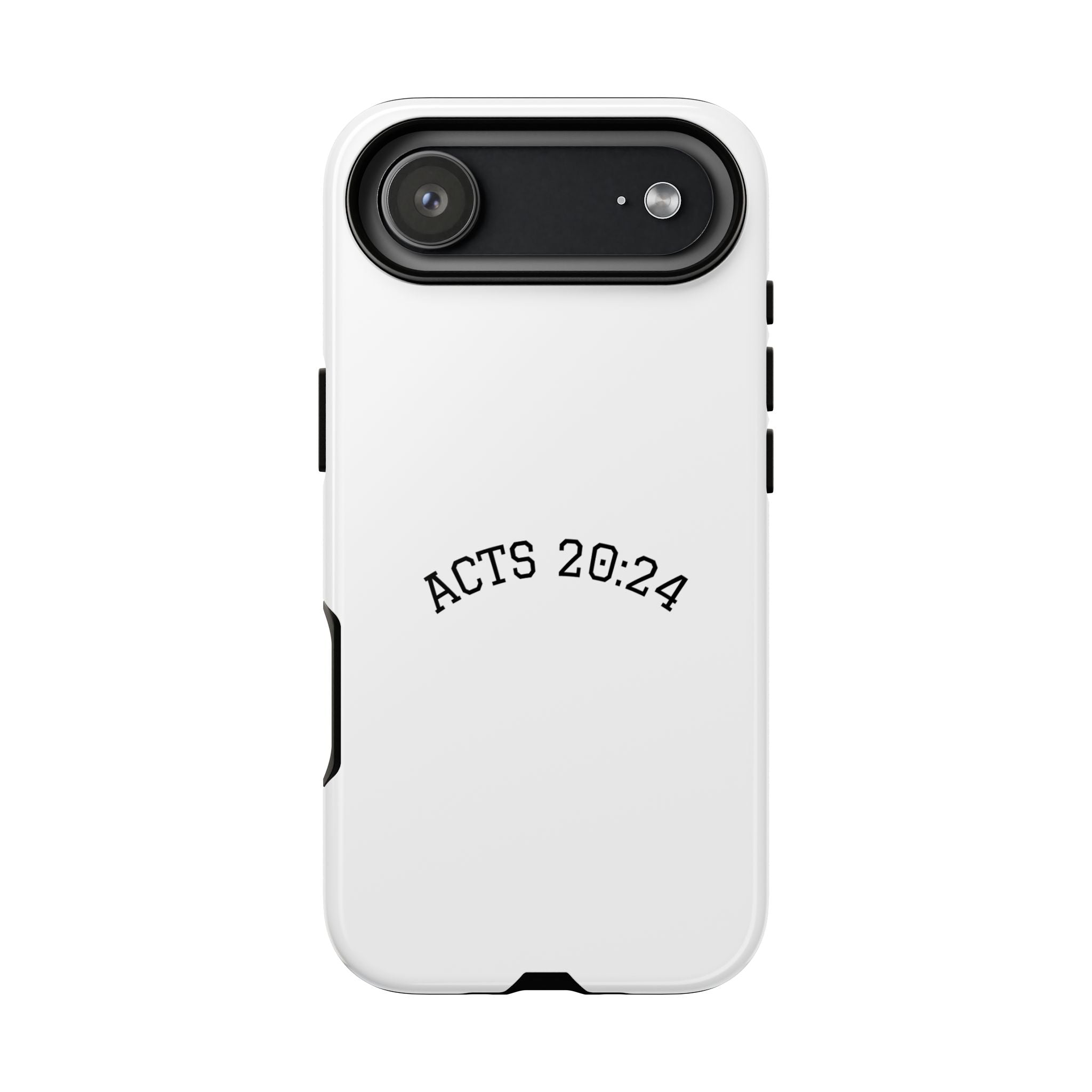 Acts 20:24 Phone Case — Minimal Christian Scripture Tough Case