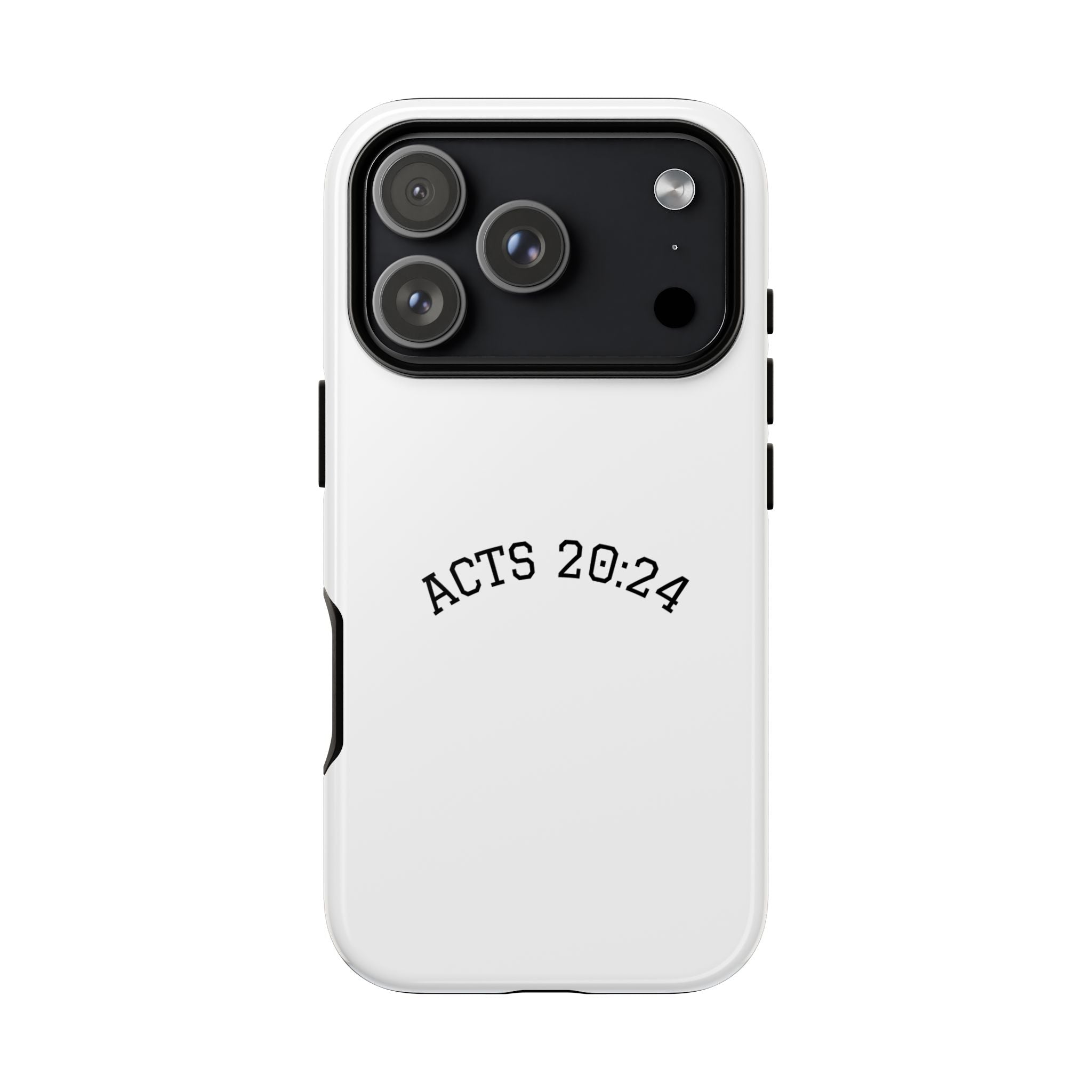 Acts 20:24 Phone Case — Minimal Christian Scripture Tough Case