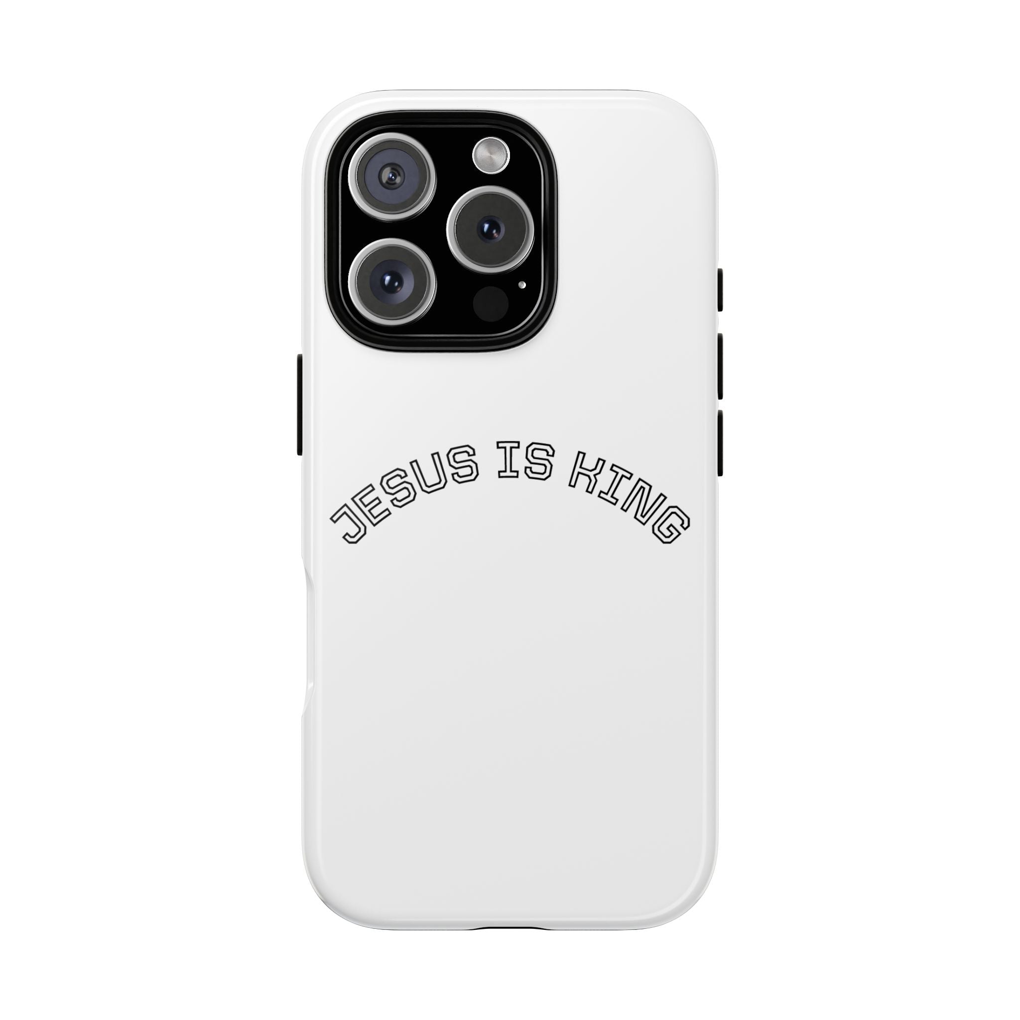 Phone Case — "Jesus Is King" Minimal Religious Protective Cover