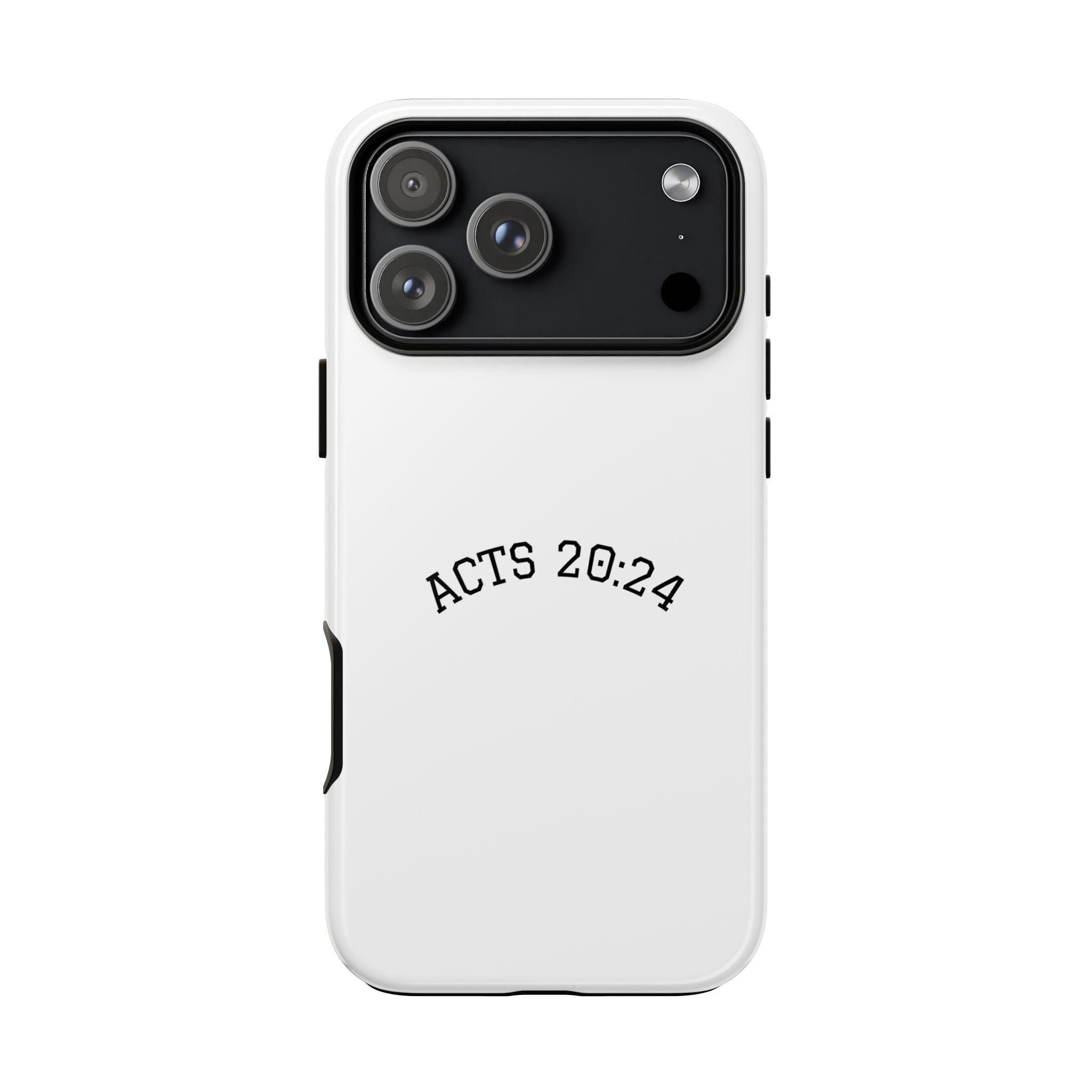 Acts 20:24 Phone Case — Minimal Christian Scripture Tough Case