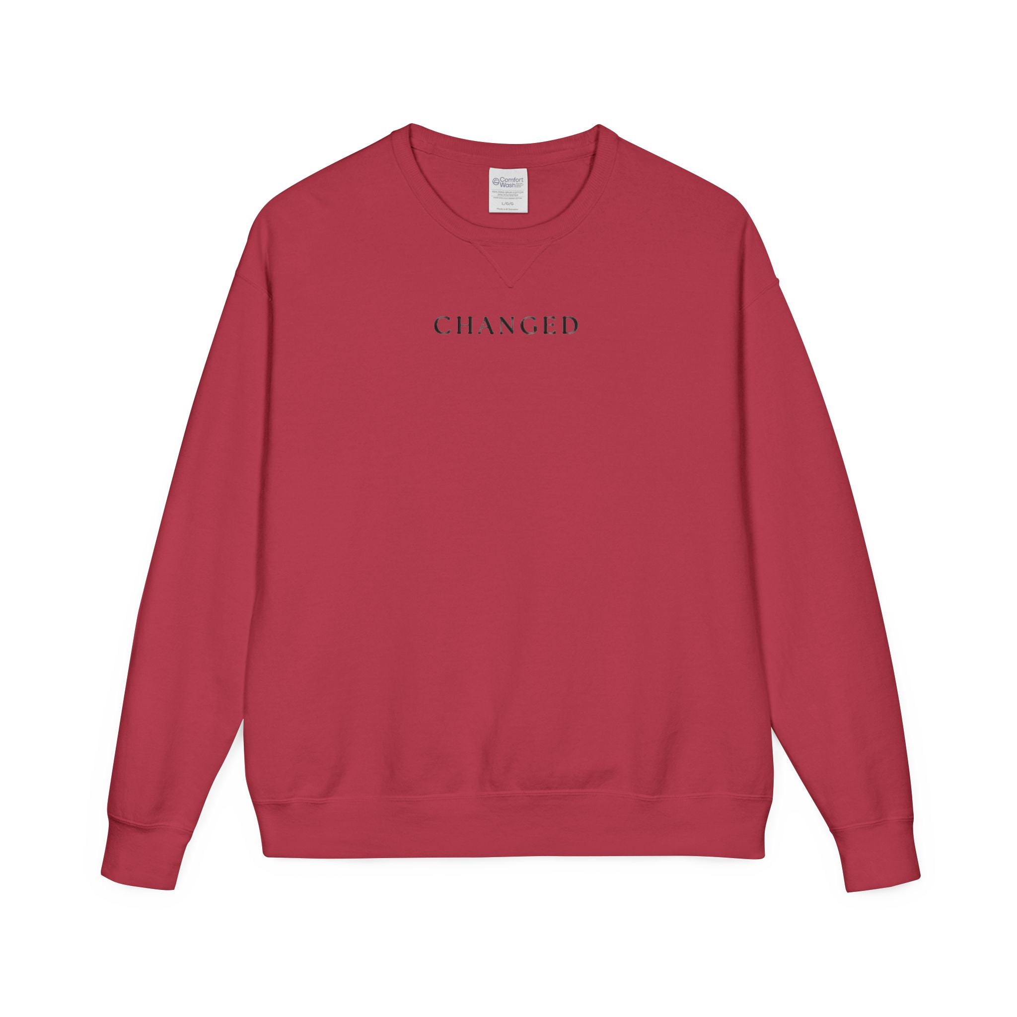 Changed Crewneck Sweatshirt — Minimal Inspirational Pullover
