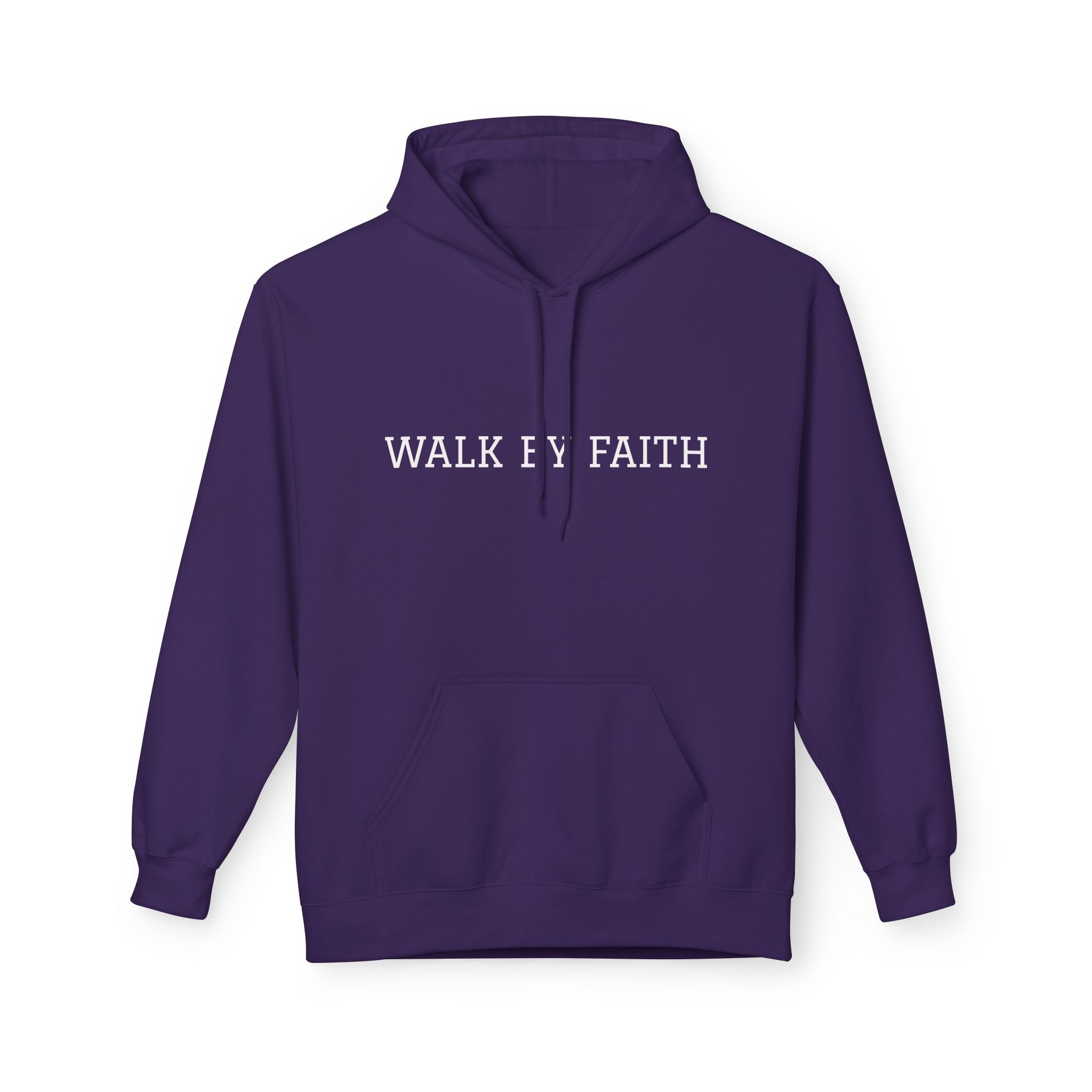 Faith Hoodie - "Walk By Faith" Minimal Christian Pullover