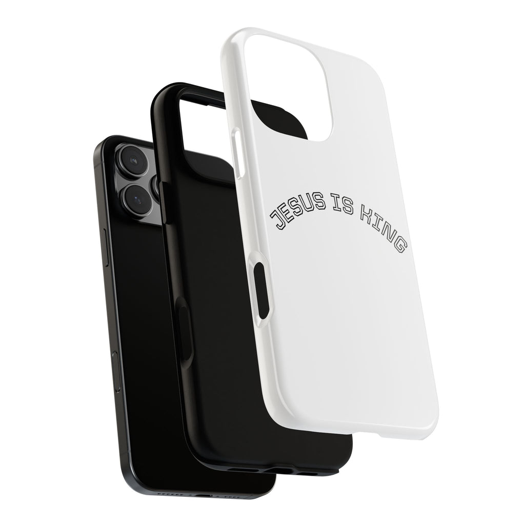 Phone Case — "Jesus Is King" Minimal Religious Protective Cover