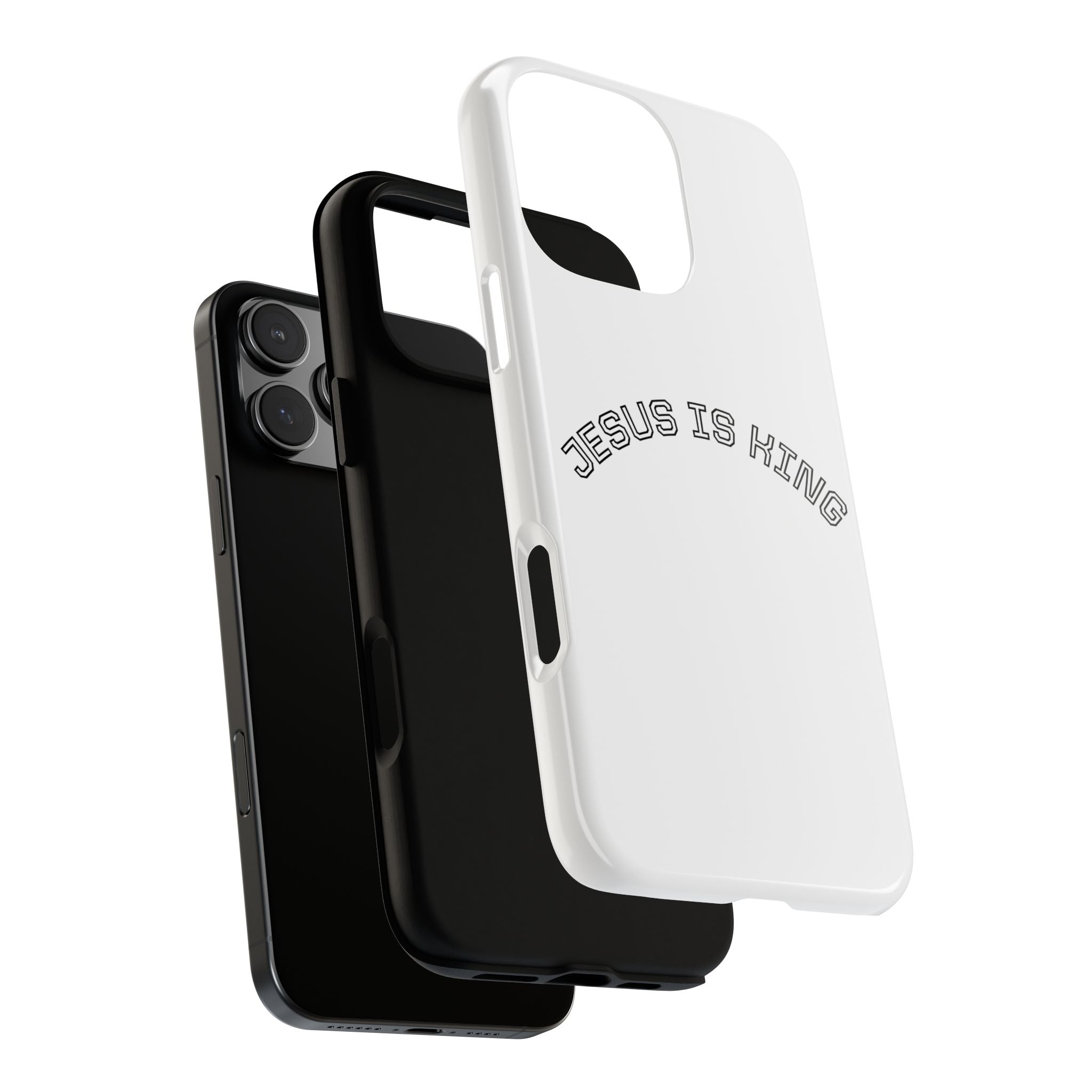 Phone Case — "Jesus Is King" Minimal Religious Protective Cover