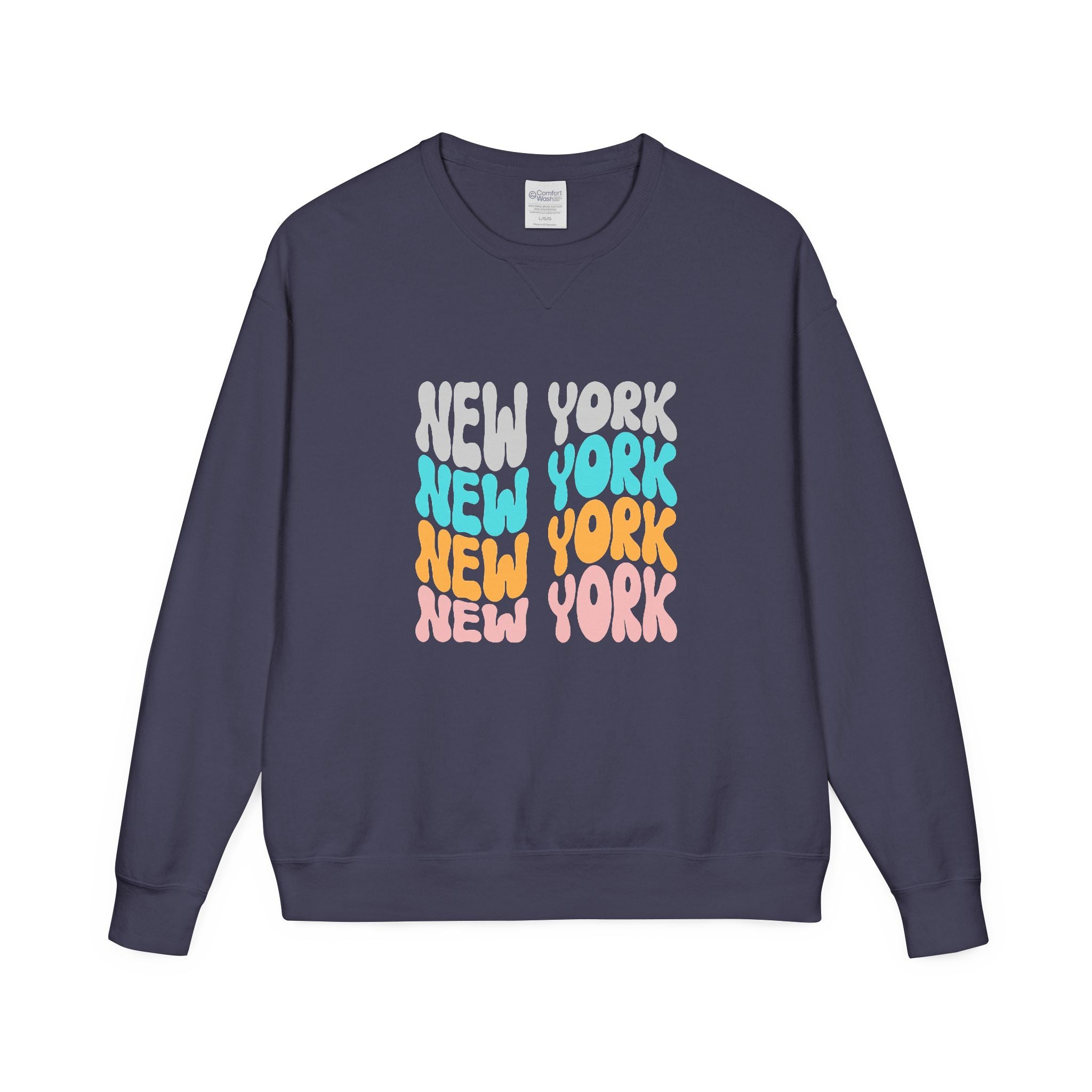 New York Retro Bubble Crewneck Sweatshirt