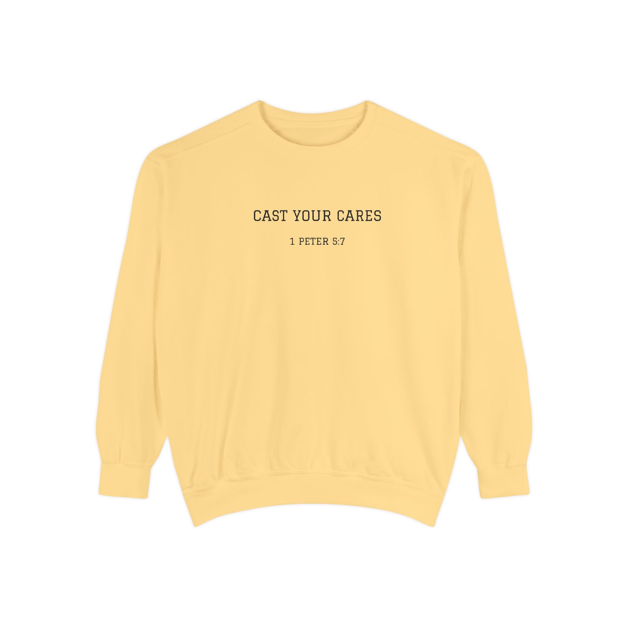 Cast Your Cares Sweatshirt — Comfort with Encouragement ]