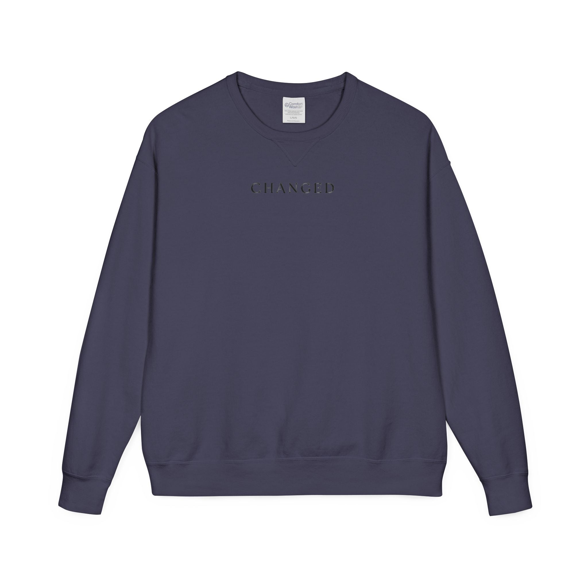 Changed Crewneck Sweatshirt — Minimal Inspirational Pullover