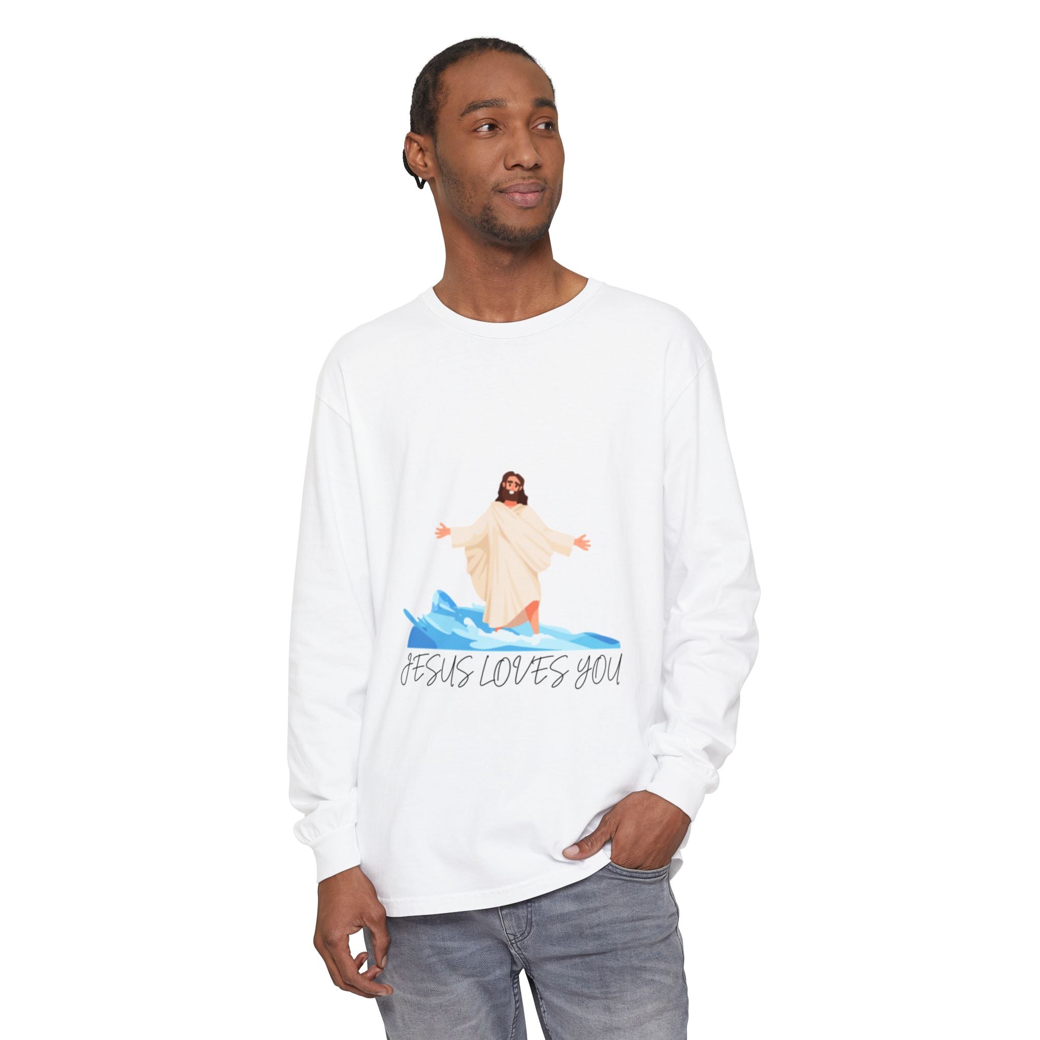 Jesus Loves You Long Sleeve T-Shirt — Inspirational Christian Tee