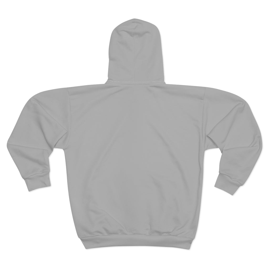 Zip Hoodie — "Shielded by Grace" Minimalist Faith Zip-Up