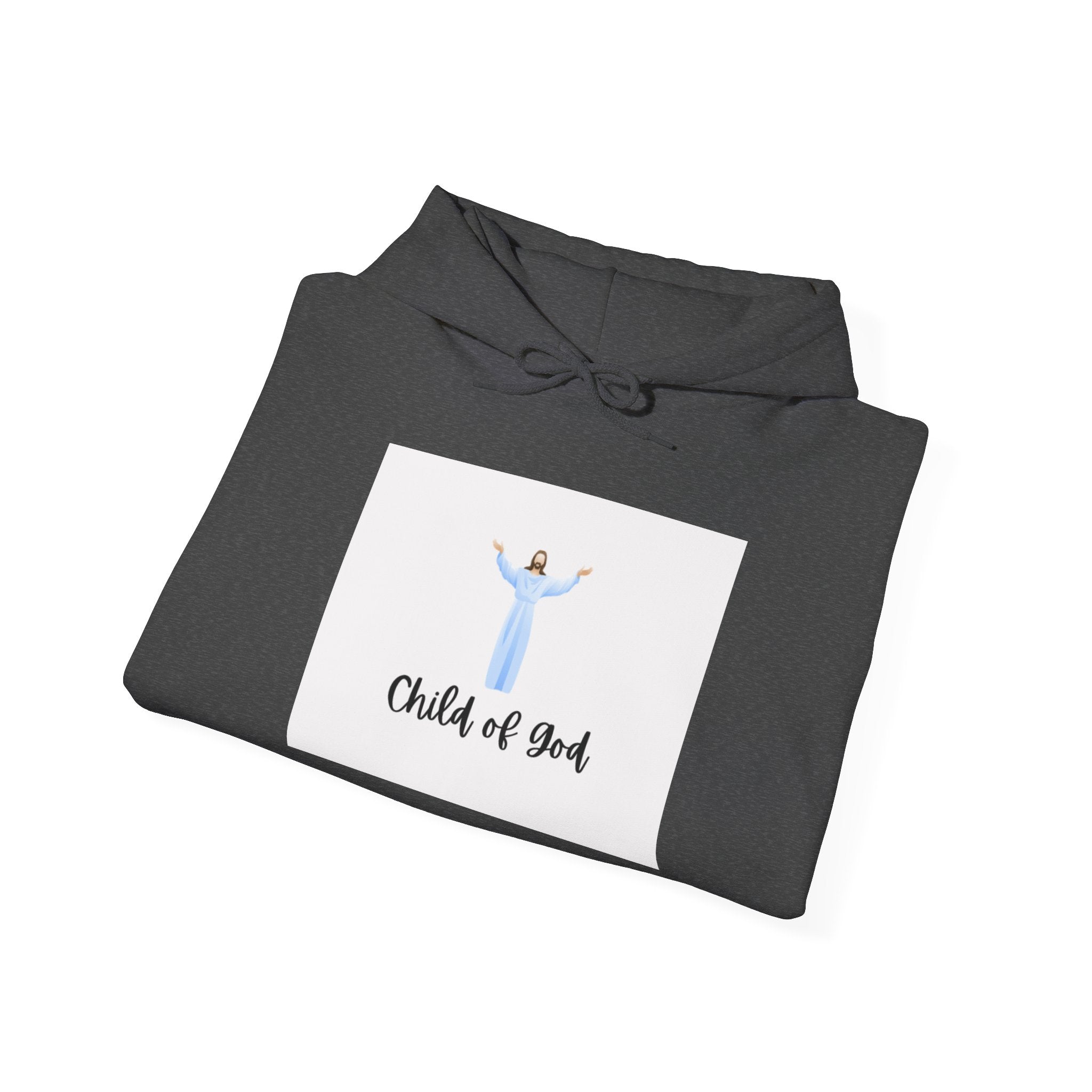 Child of God Hoodie – Christian Faith Sweatshirt with Jesus Illustration