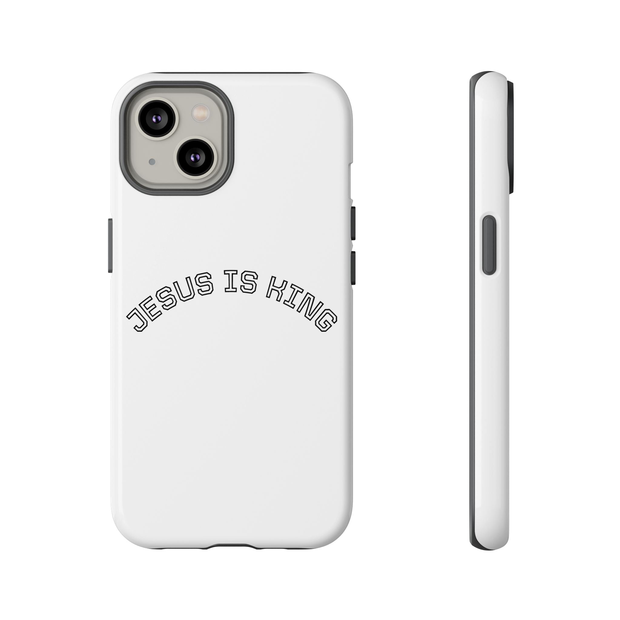Phone Case — "Jesus Is King" Minimal Religious Protective Cover