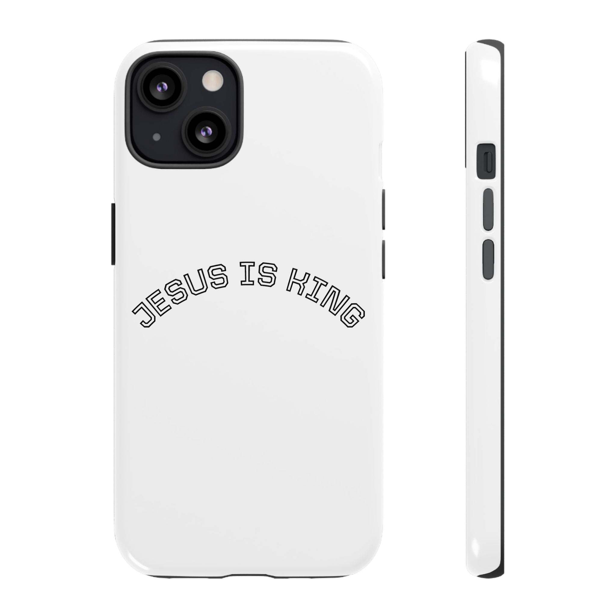 Phone Case — "Jesus Is King" Minimal Religious Protective Cover