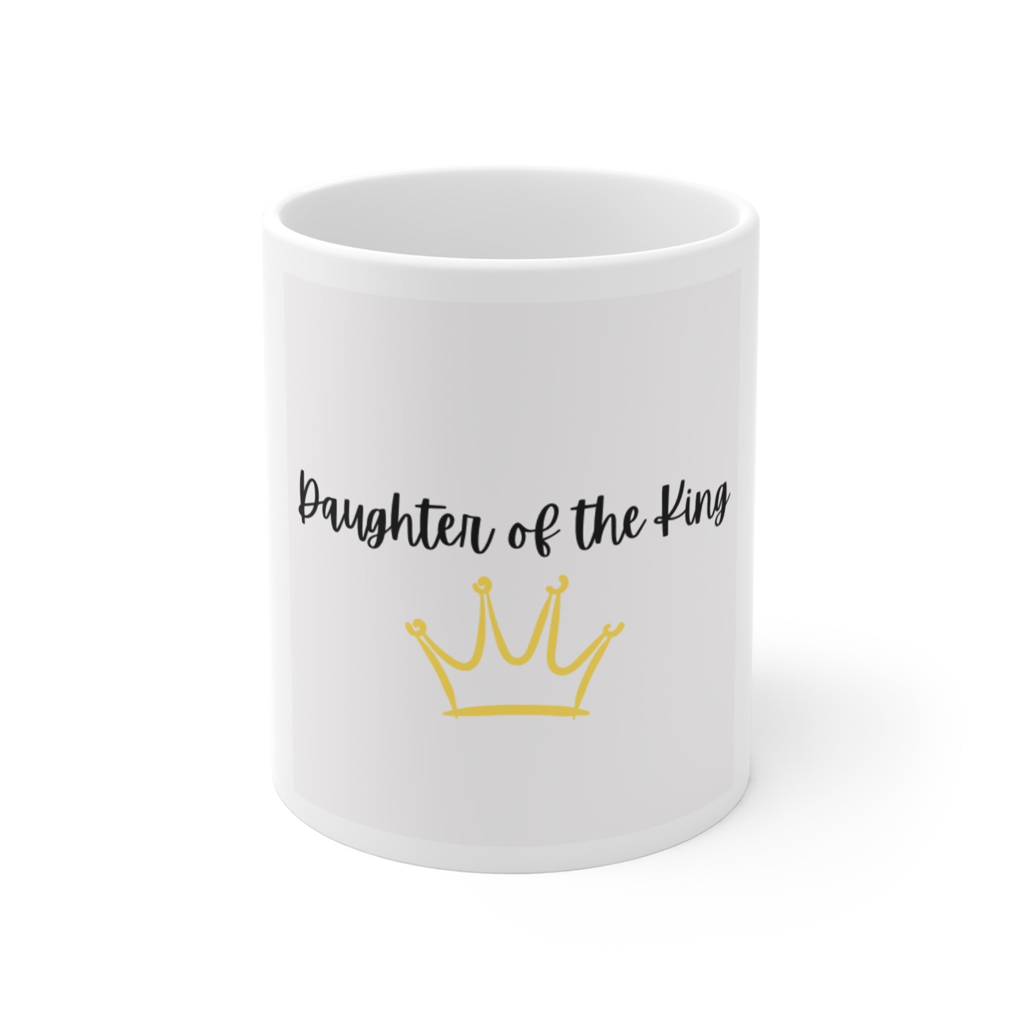Daughter of the King 11oz Coffee Mug — Christian Faith Crown Gift