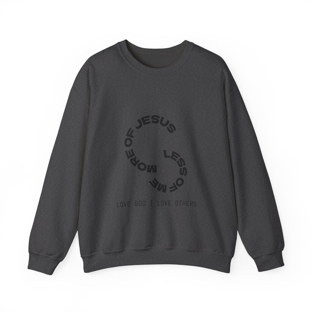 Christian Crewneck Sweatshirt — "Love God | Love Others" Jesus Circle Graphic