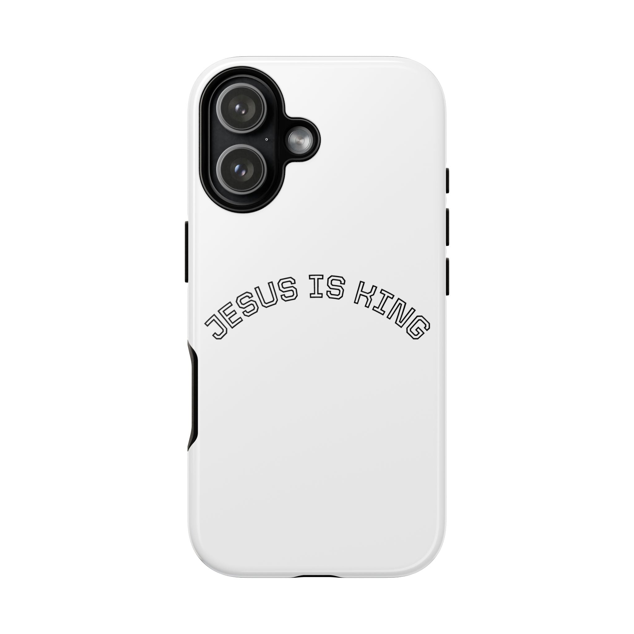 Phone Case — "Jesus Is King" Minimal Religious Protective Cover