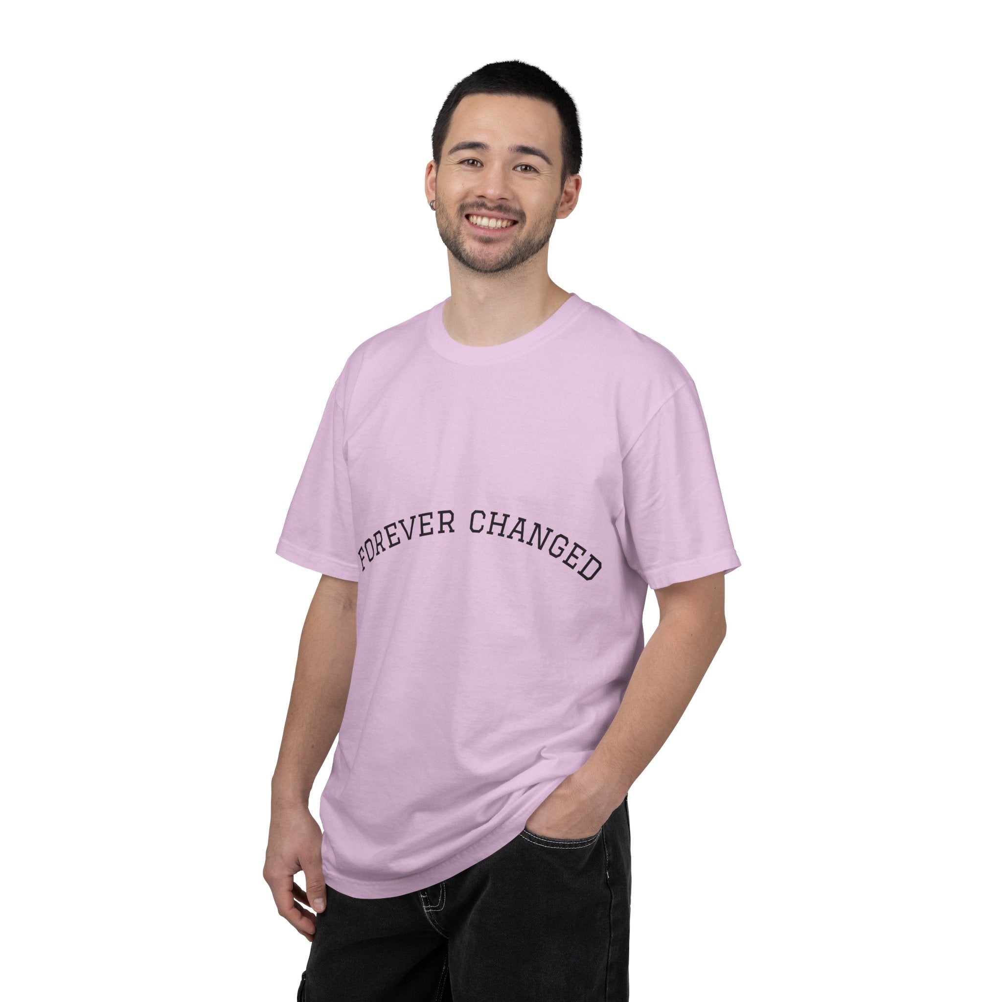 Forever Changed T-shirt Minimalist Curved Text Tee