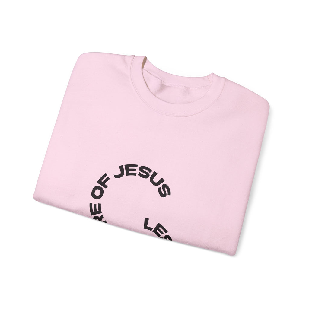 Christian Crewneck Sweatshirt — "Love God | Love Others" Jesus Circle Graphic