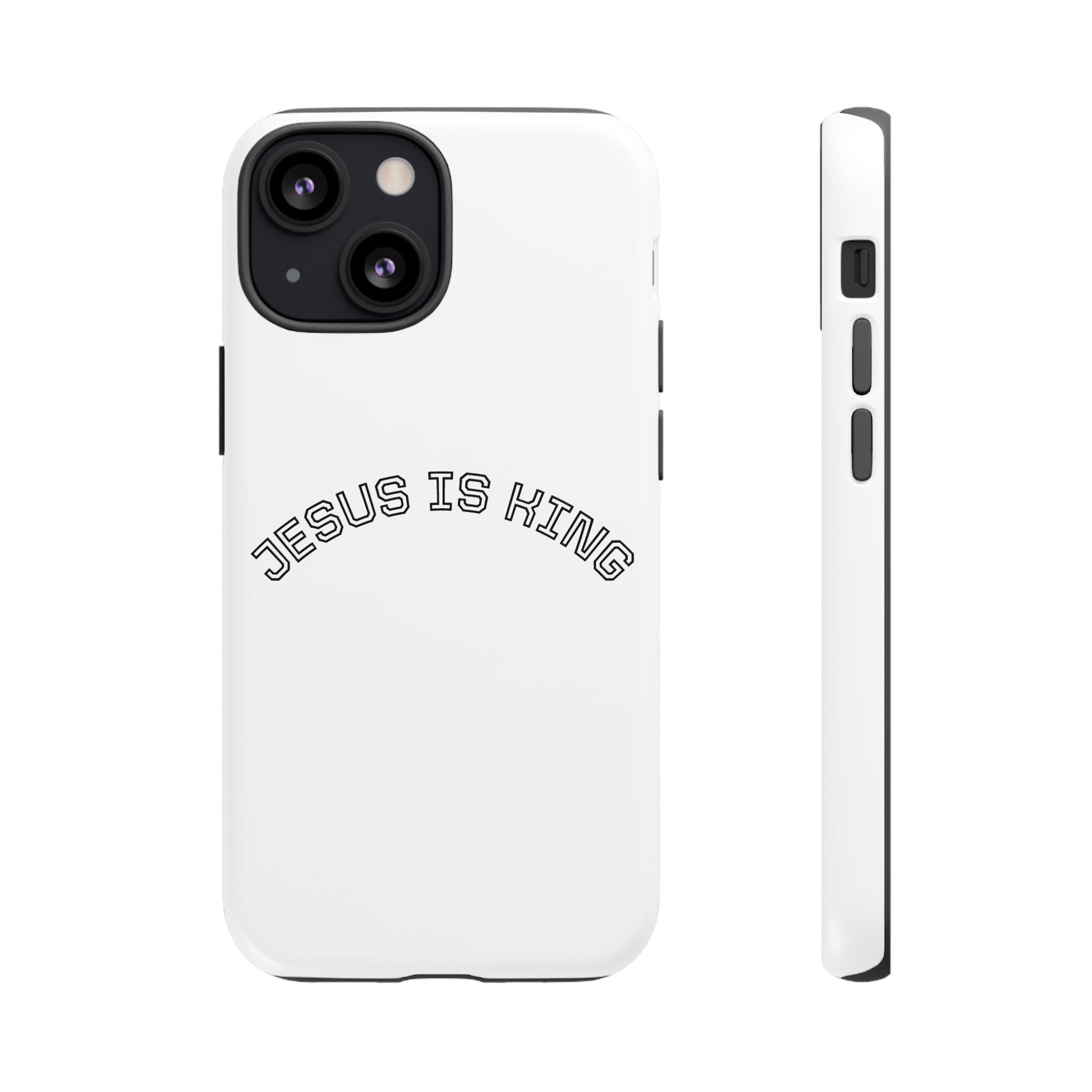 Phone Case — "Jesus Is King" Minimal Religious Protective Cover