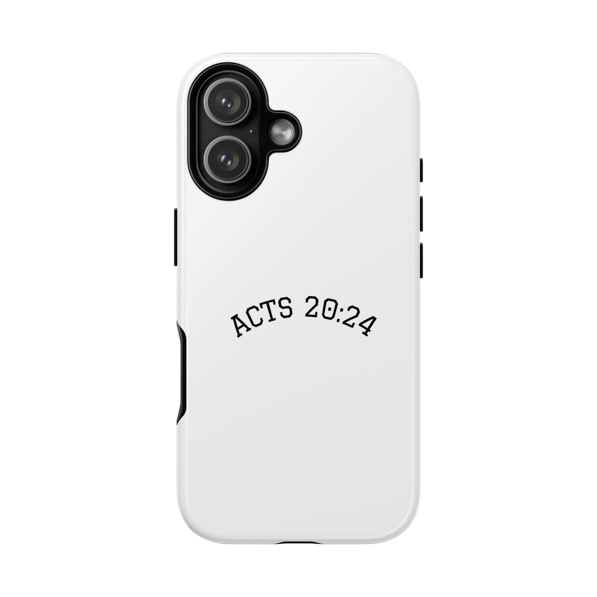 Acts 20:24 Phone Case — Minimal Christian Scripture Tough Case
