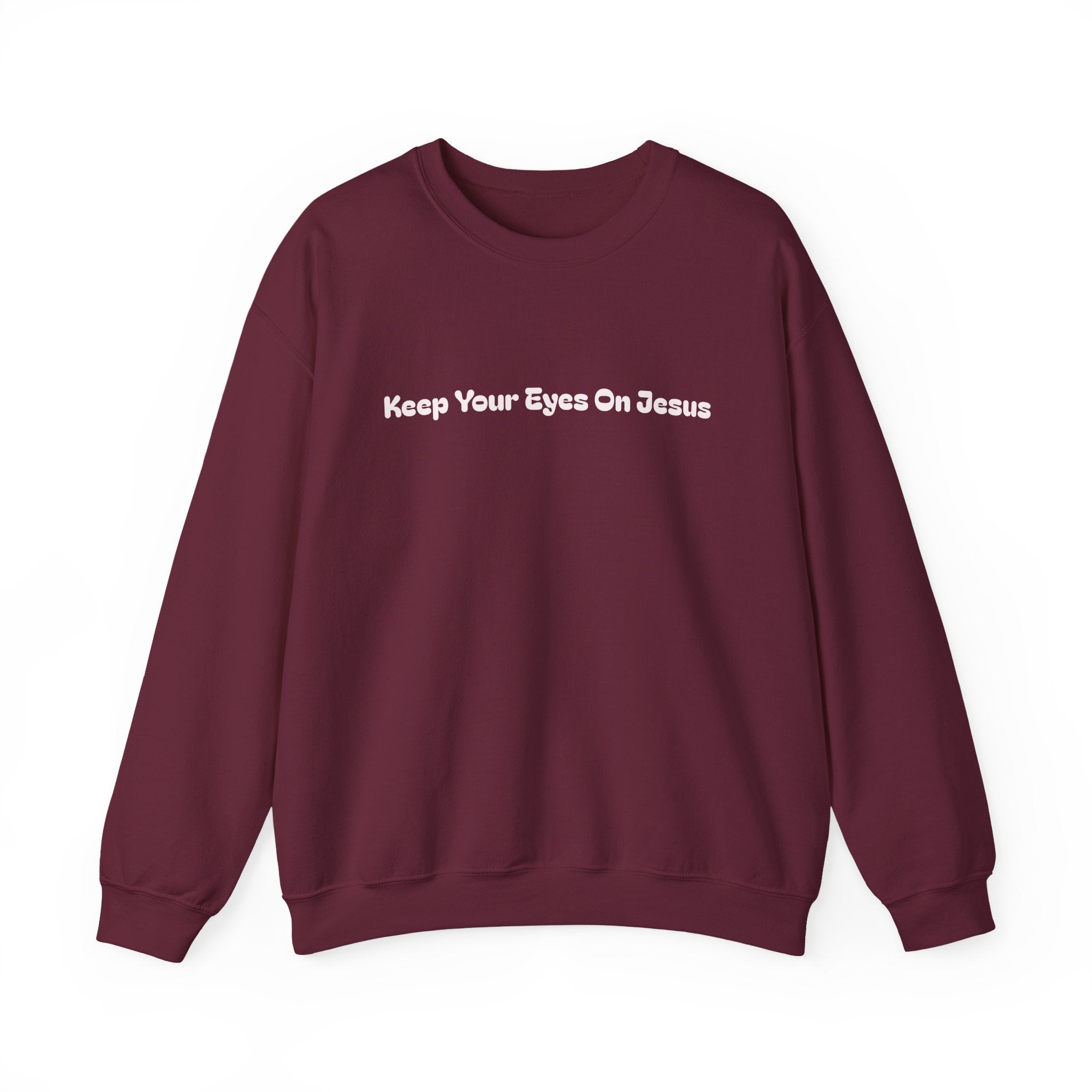 Keep Your Eyes On Jesus Crewneck — Focused in Faith