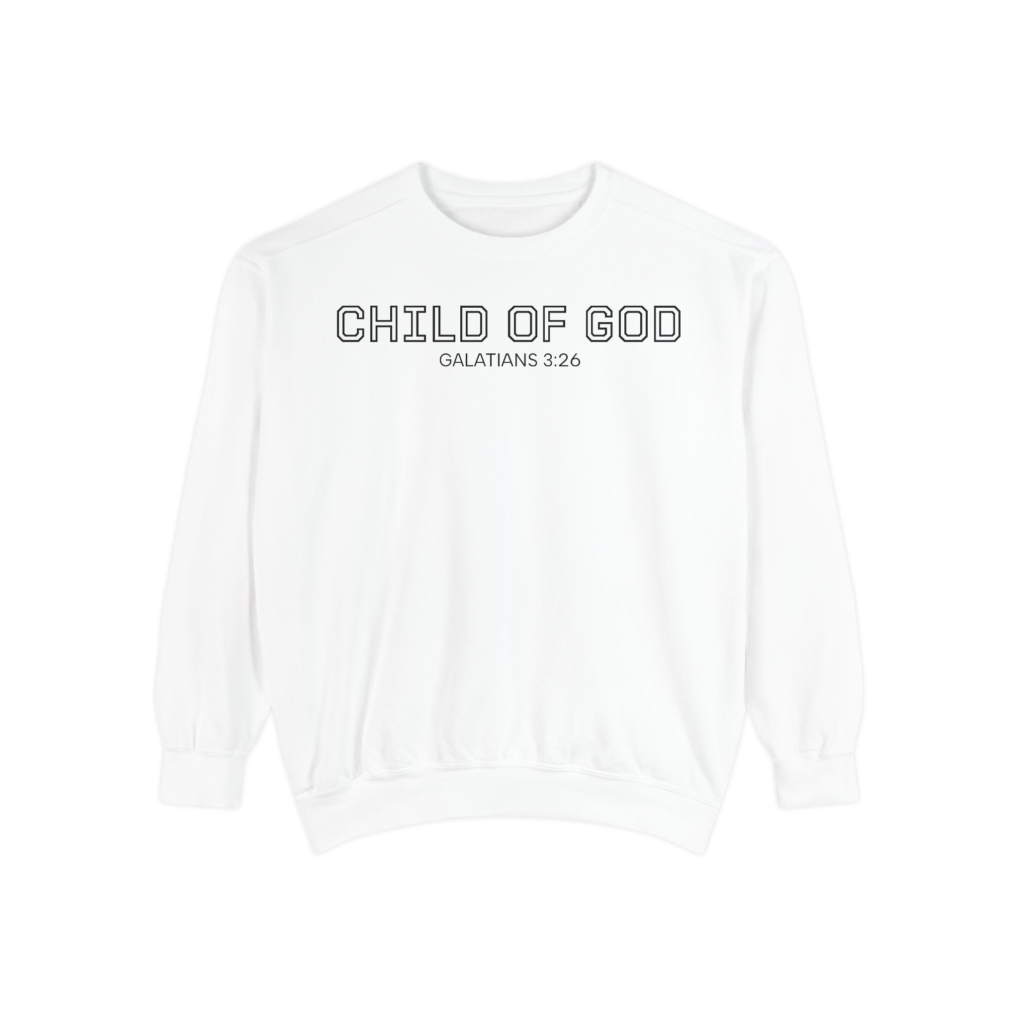 Child of God Men's Sweatshirt Christian Faith Graphic Crewneck