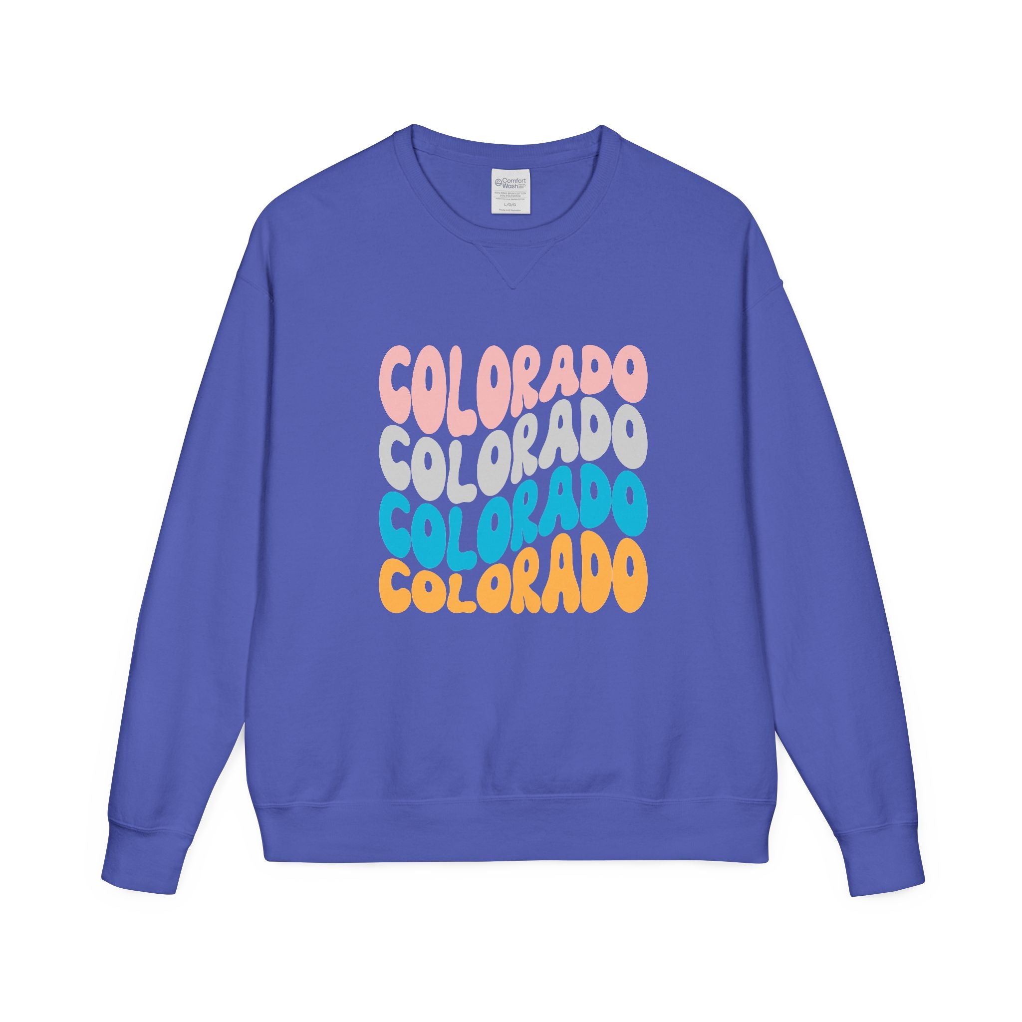 Colorado Retro Stack Crewneck Sweatshirt