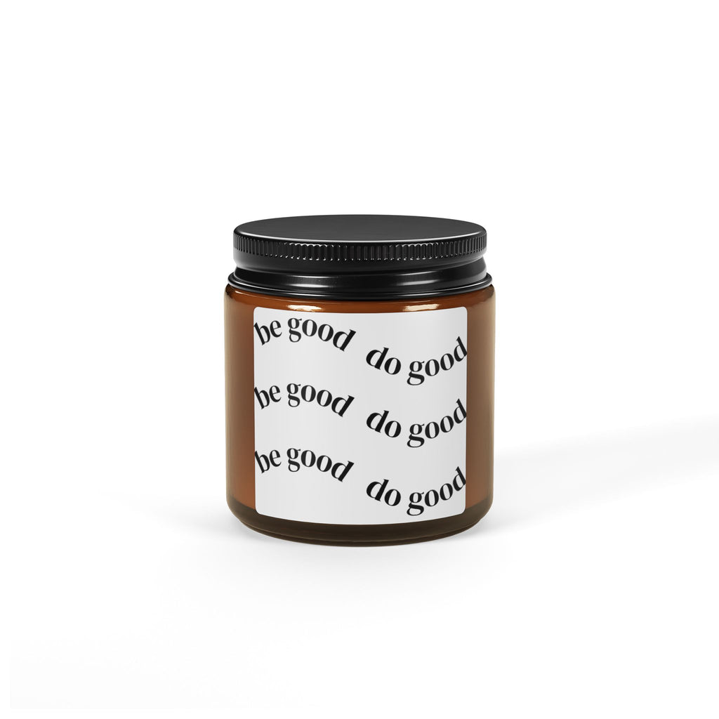 Soy Candle — 'Do Good' Amber Jar Scented Candle