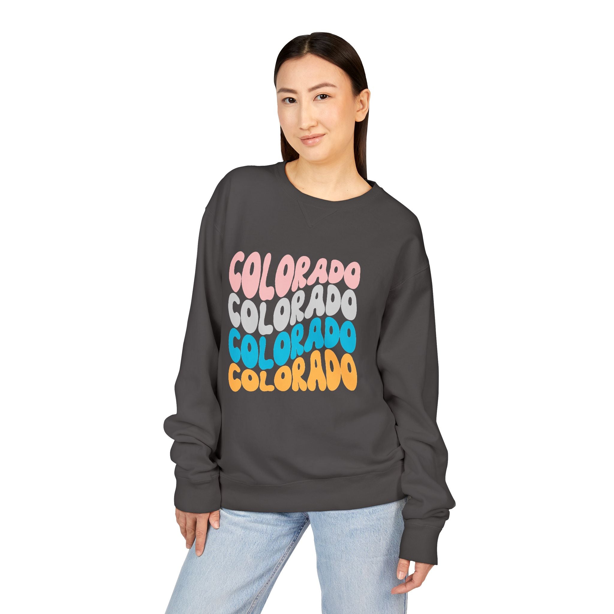 Colorado Retro Stack Crewneck Sweatshirt