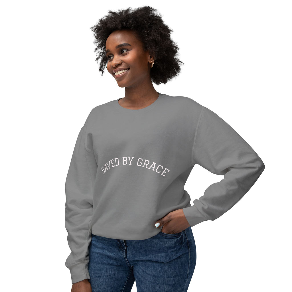 Saved by Grace Sweatshirt Christian Faith Crewneck