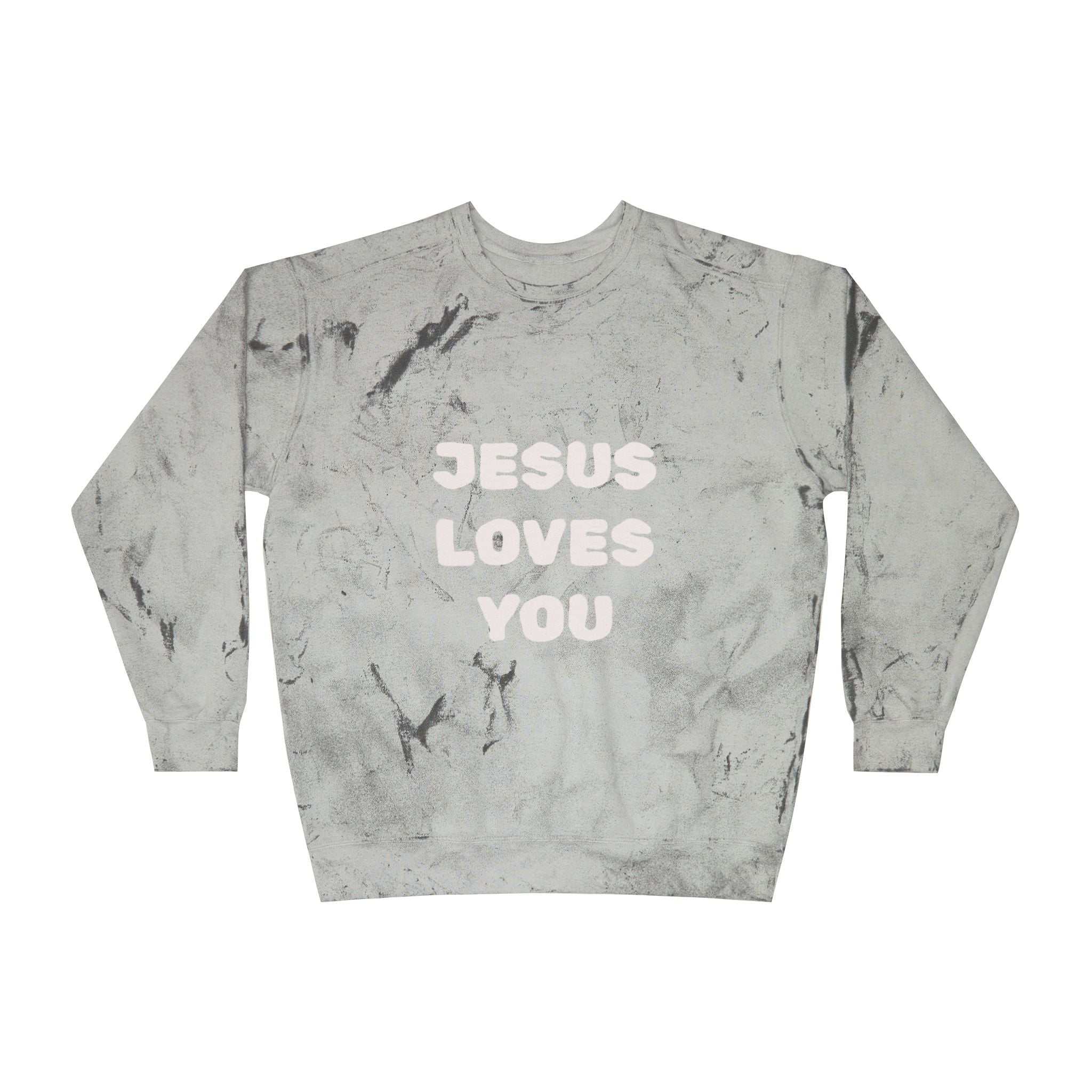 Jesus Loves You Tie-Dye Crewneck Sweatshirt