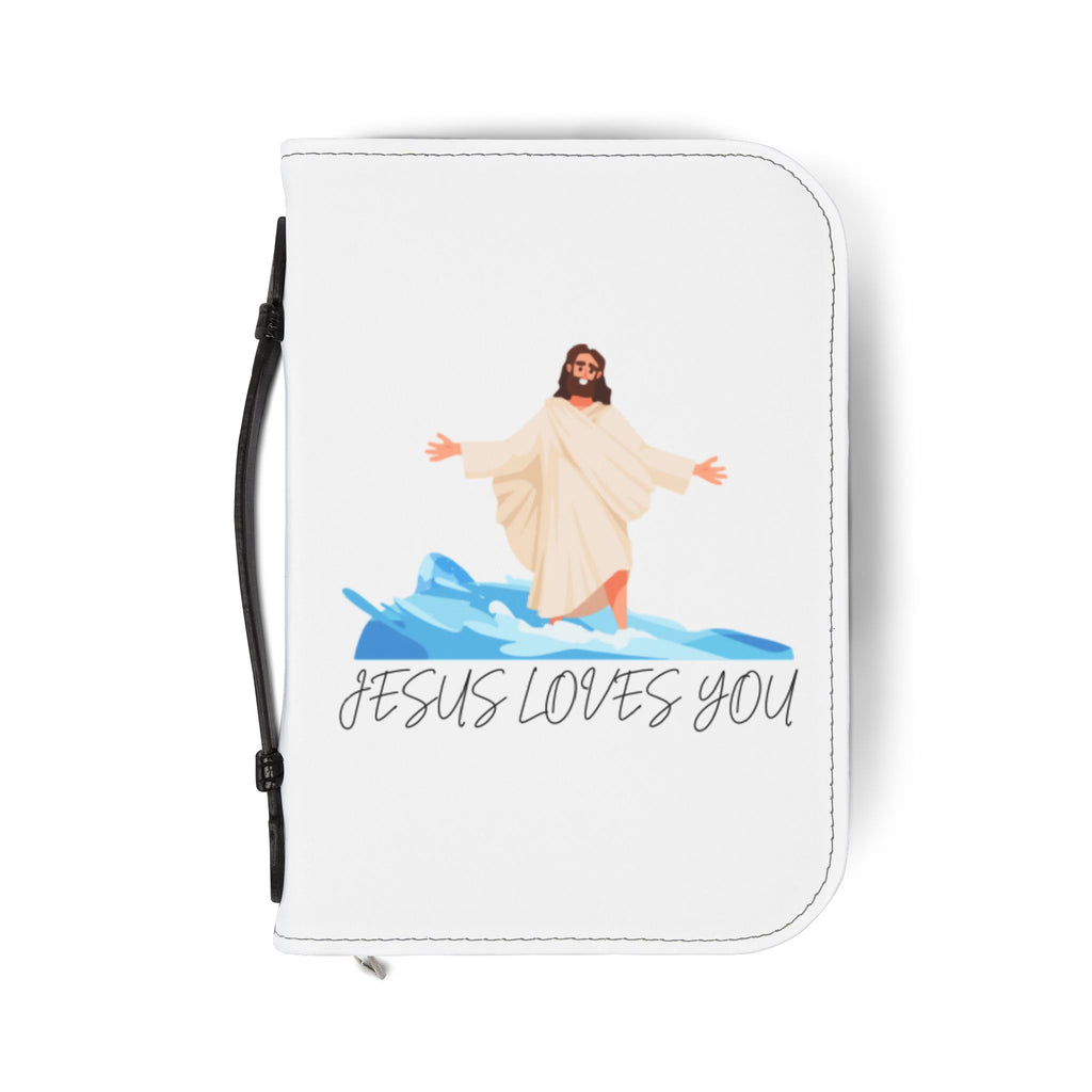 Jesus Walking on Water Bible Cover | JESUS LOVES YOU scripture sleeve
