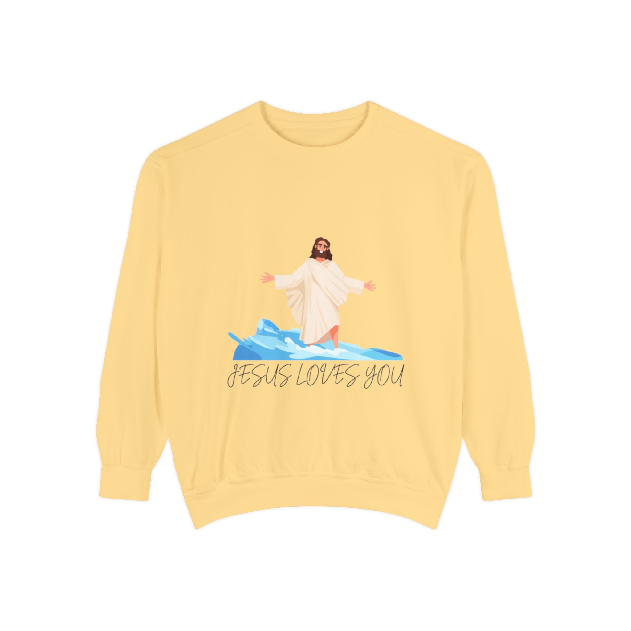 Jesus Loves You Sweatshirt — Christian Faith Graphic Crewneck