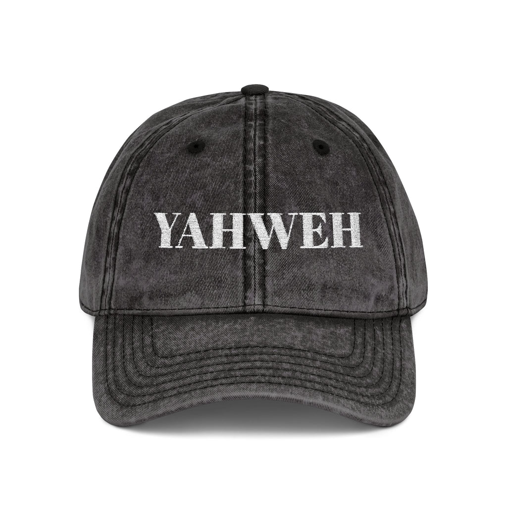 YAHWEH embroidered Vintage Cap | Religious Scripture Baseball Hat