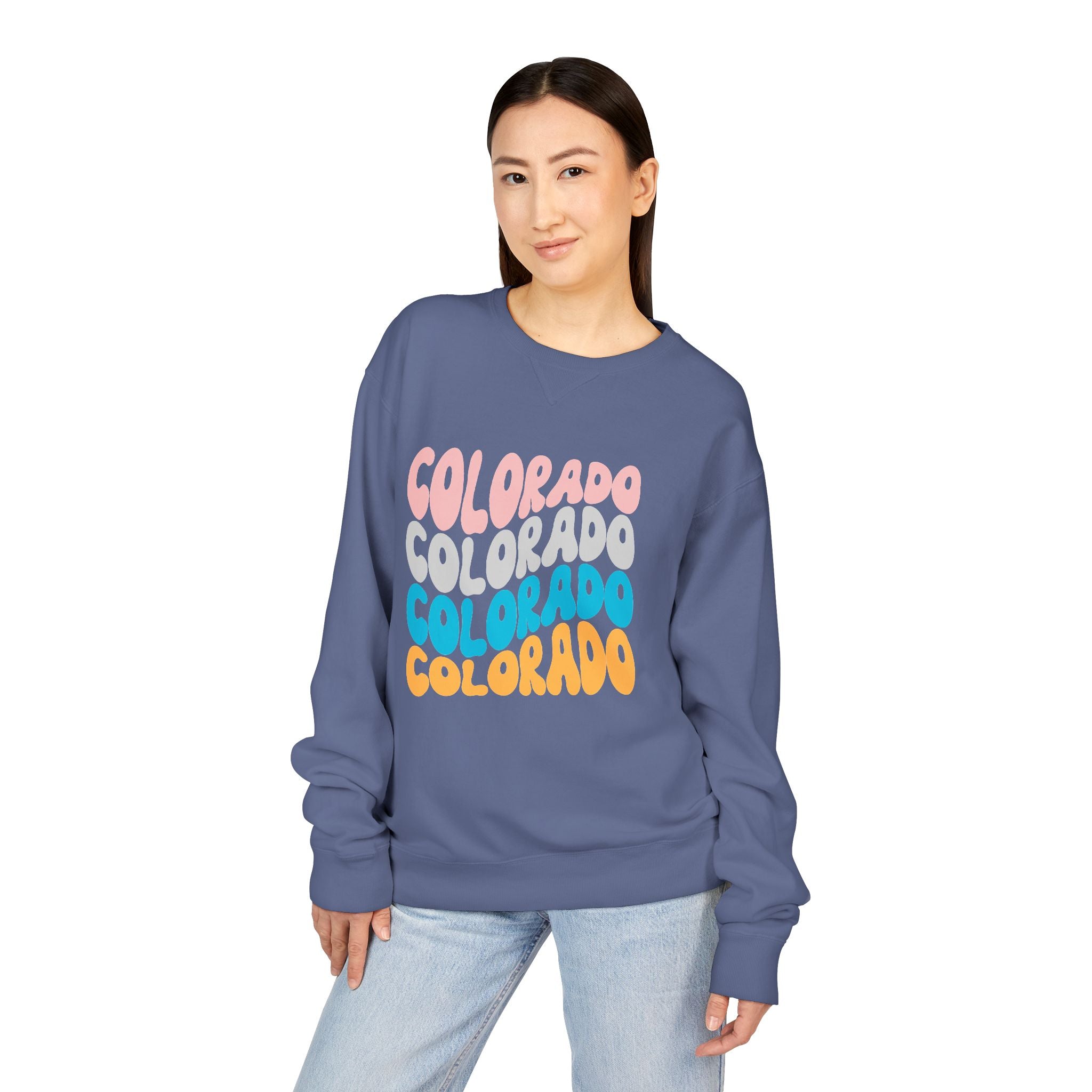 Colorado Retro Stack Crewneck Sweatshirt