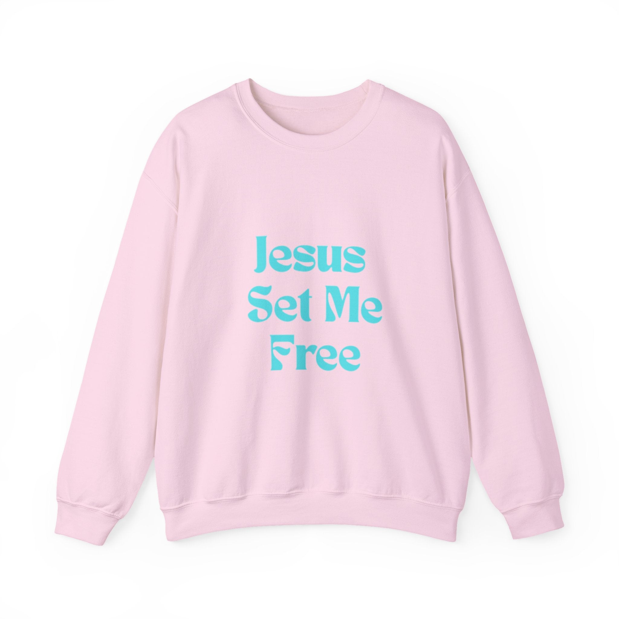 Jesus Set Me Free Sweatshirt - Christian Faith Crewneck