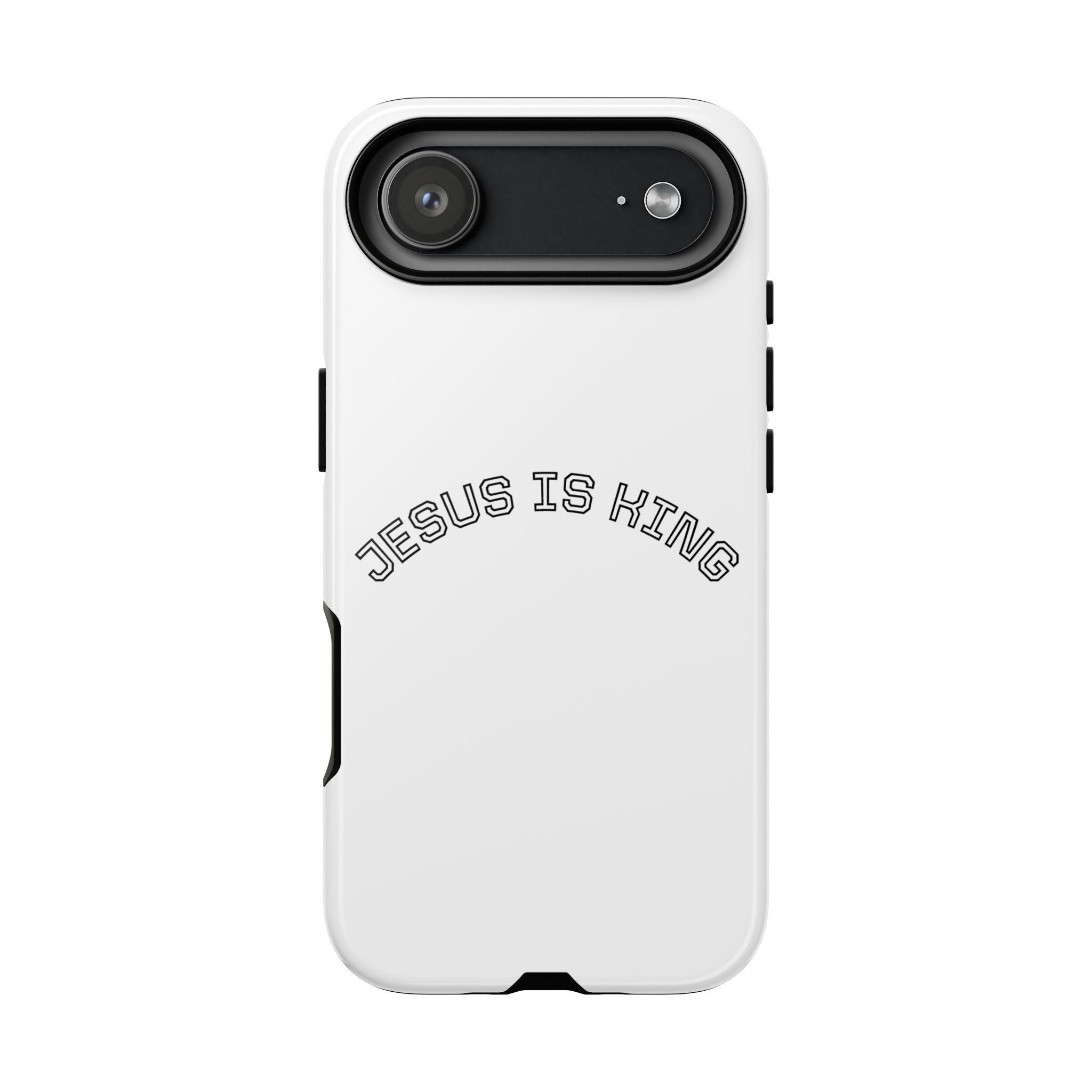 Phone Case — "Jesus Is King" Minimal Religious Protective Cover