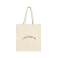 Jesus Over All Canvas Tote Bag — Faith-Based Cotton Market Tote