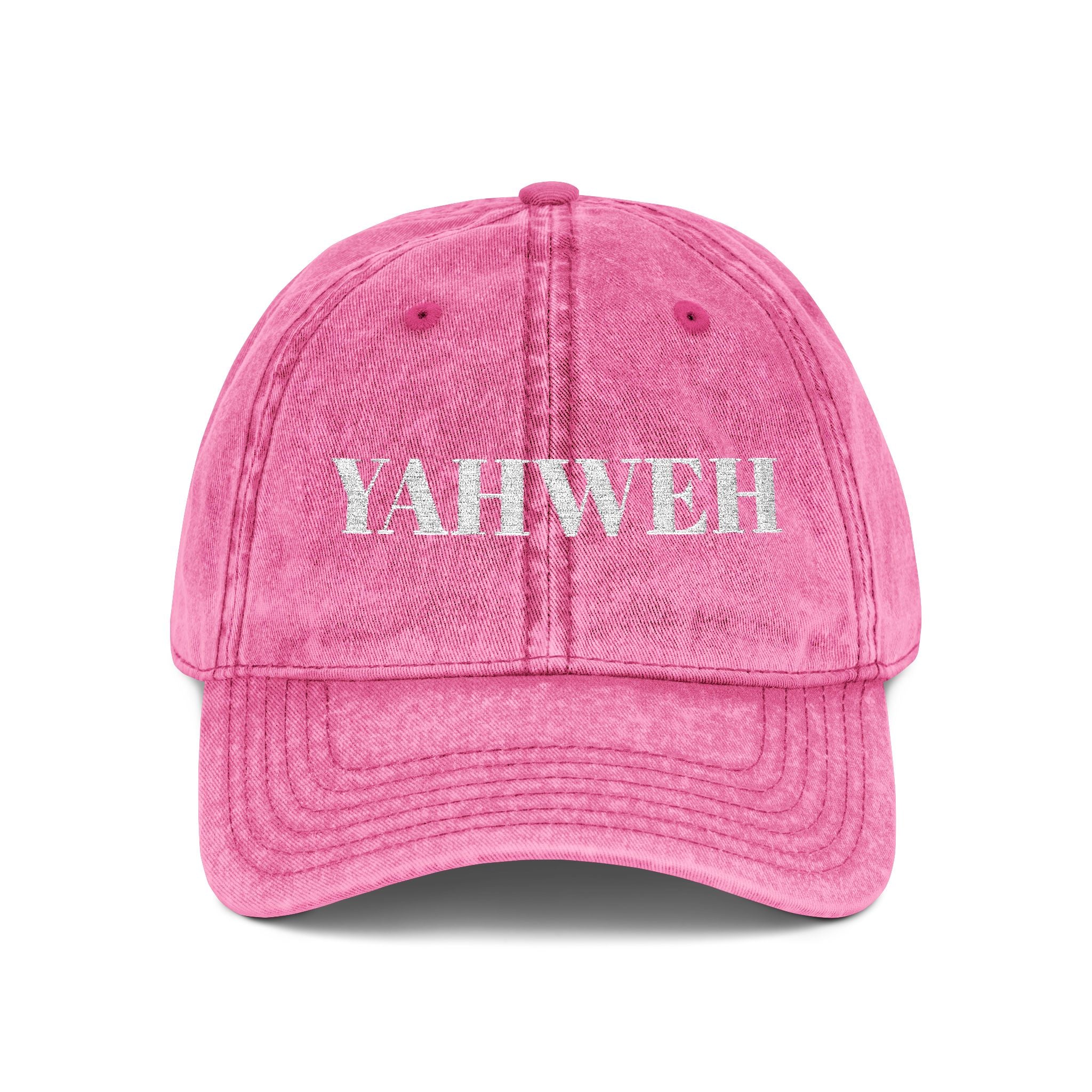 YAHWEH embroidered Vintage Cap | Religious Scripture Baseball Hat