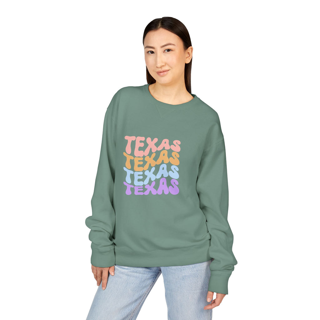 Texas Retro Stack Crewneck Sweatshirt