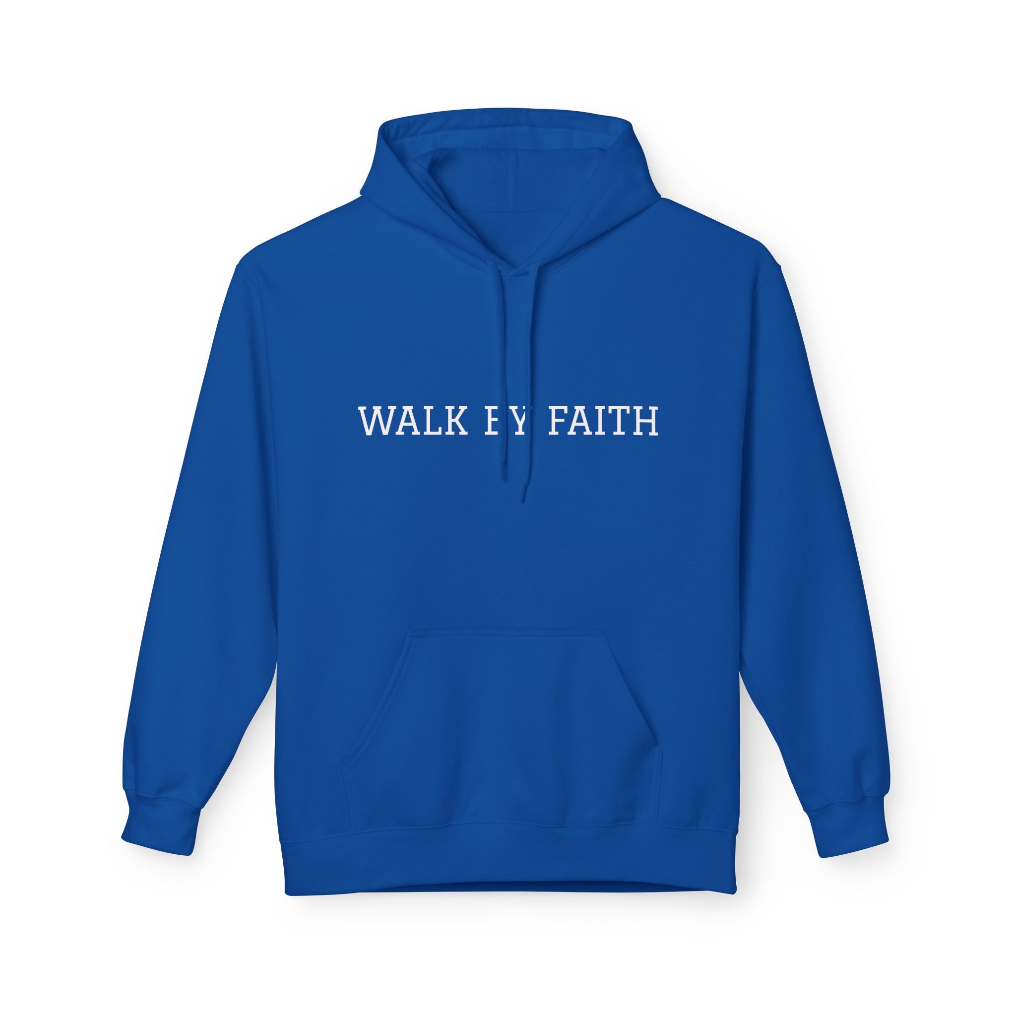 Faith Hoodie - "Walk By Faith" Minimal Christian Pullover