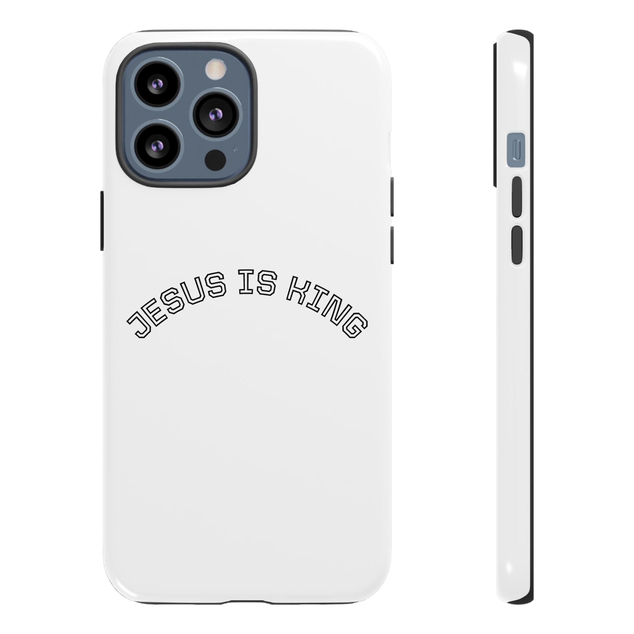 Phone Case — "Jesus Is King" Minimal Religious Protective Cover