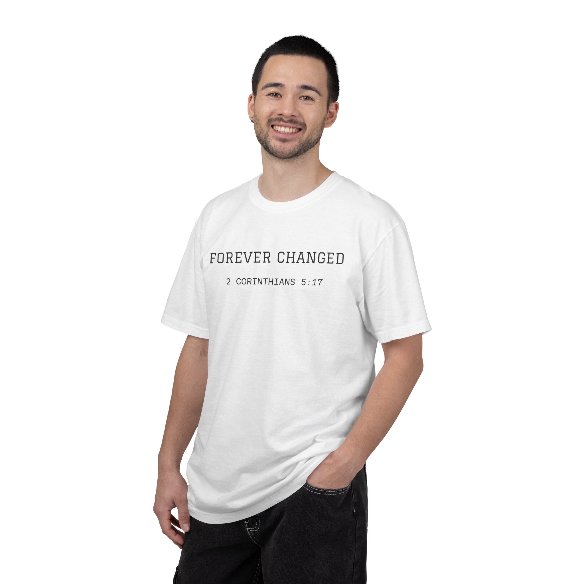 Forever Changed Men's T-Shirt — Minimalist Inspirational Graphic Tee